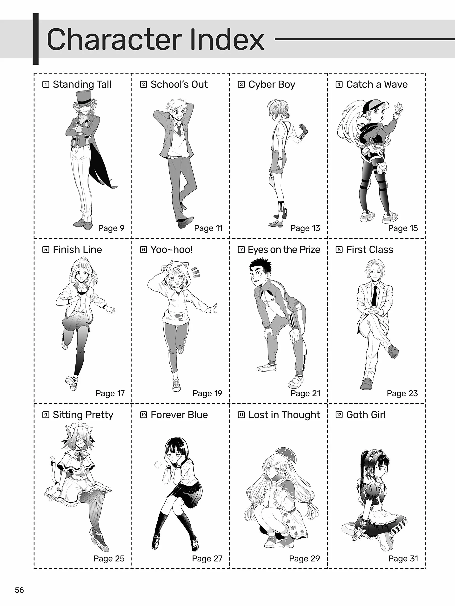 How to Draw Manga: Character Pose Collection #1