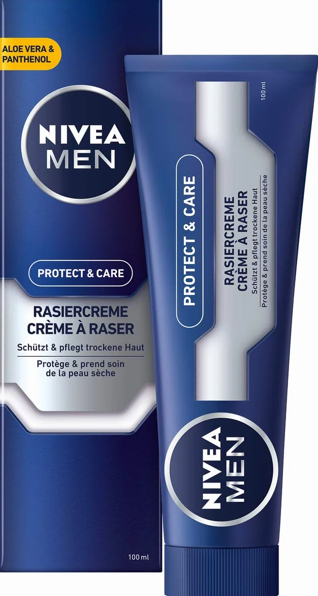 Krem do golenia NIVEA MEN Protect & Care kremową pianką, 100 ml