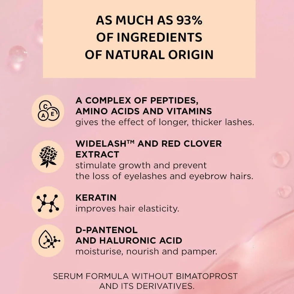 Eveline Cosmetics Serum multipeptydowe do wzrostu rzęs i brwi