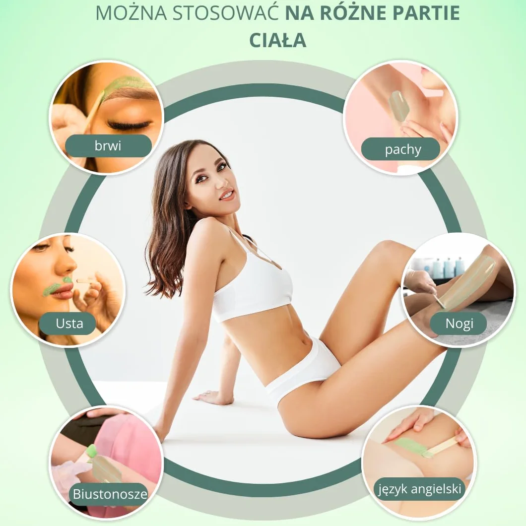 Kulki wosku do depilacji ALOE VERA 800 g do twarzy i ciała