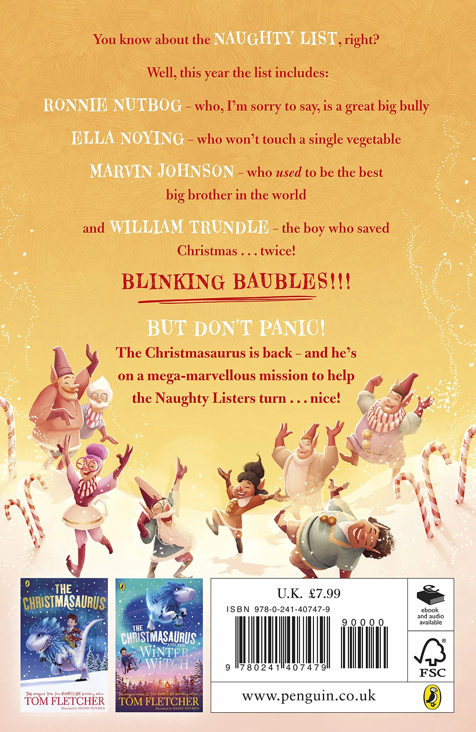 The Christmasaurus and the Naughty List