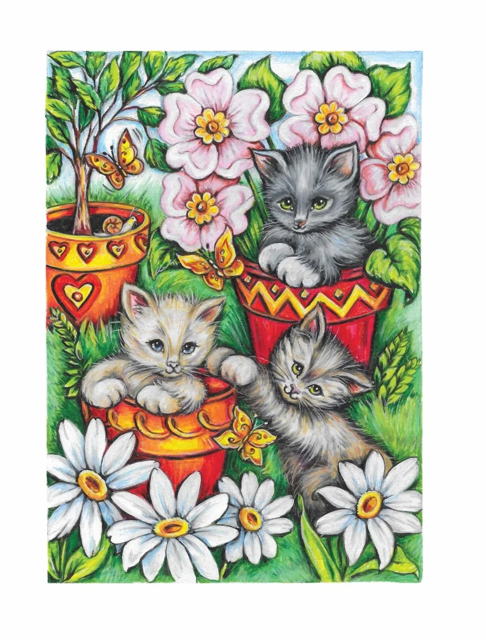 Creative Haven It's a Cat's World! Coloring Book