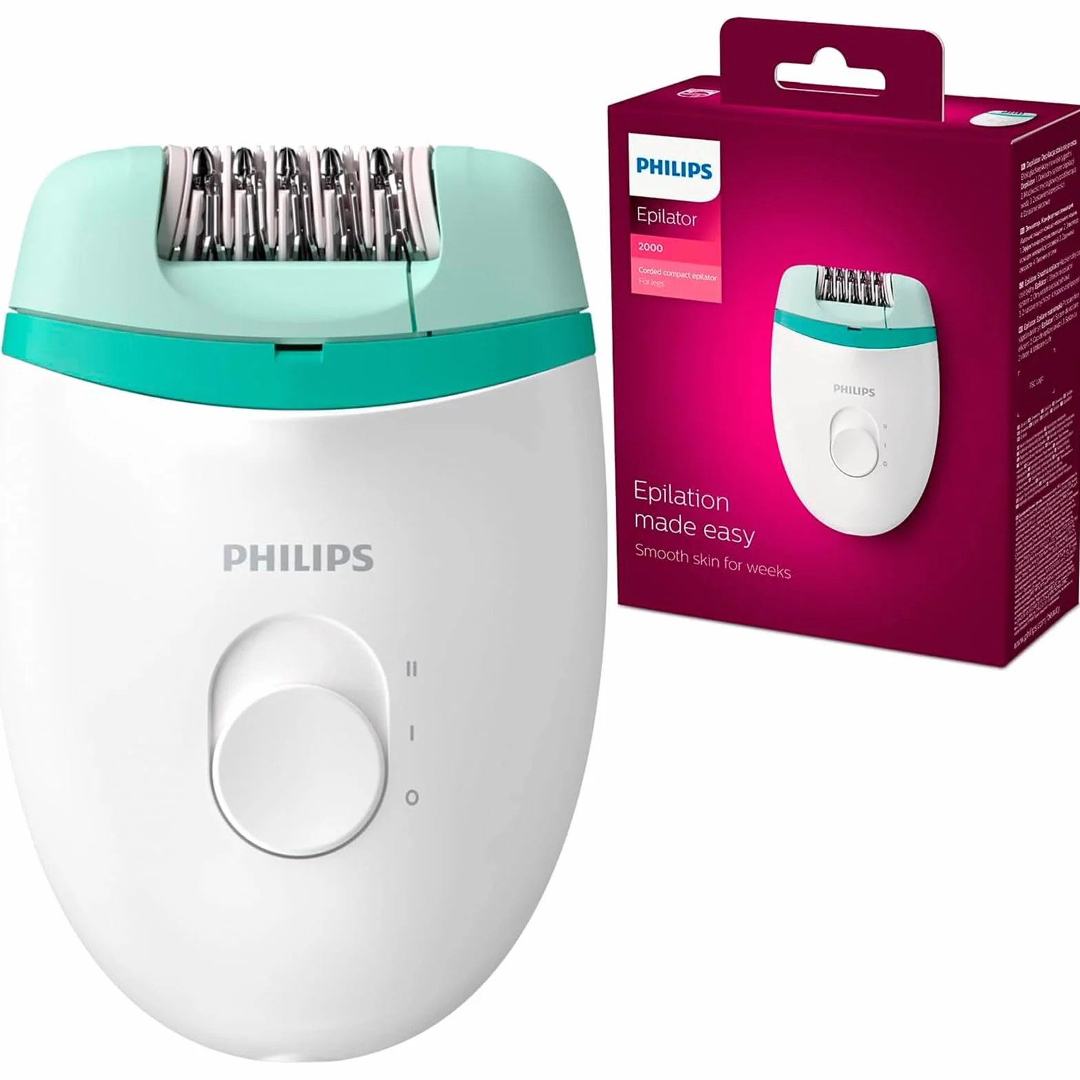 Philips Domestic Appliances Philips Satinelle Essential BRE224/00, plastikowy depilator