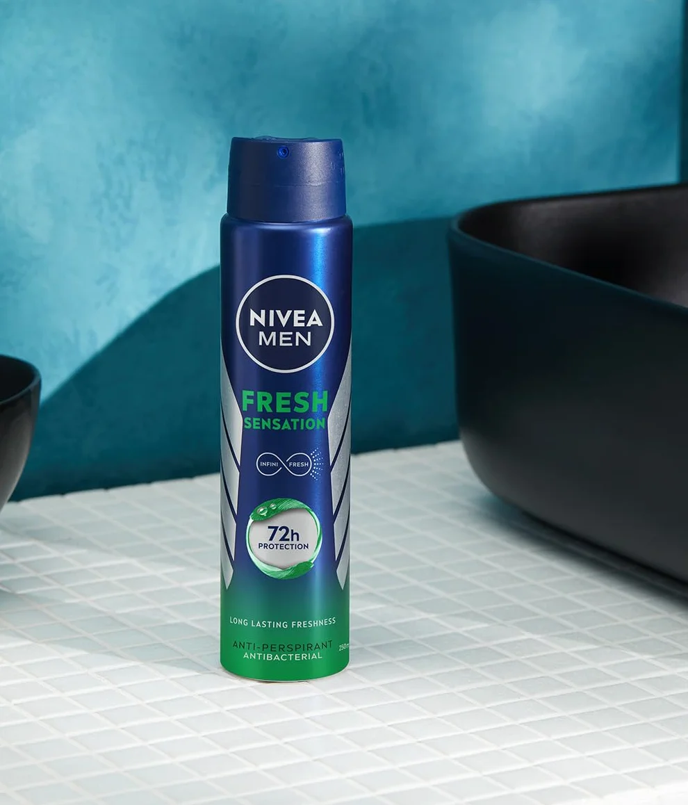 NIVEA MEN Antyperspirant Fresh Sensation spray, 250 ml