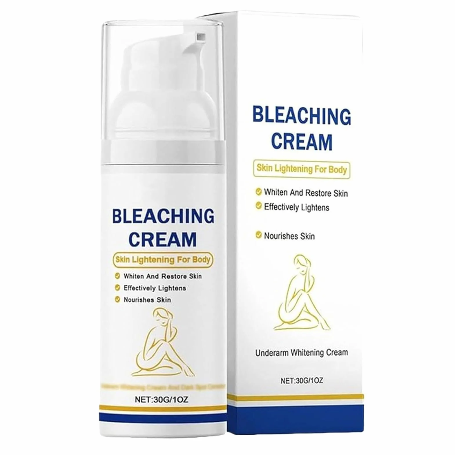 Lightening Cream, Skin Brightener, Spot Remover, Gentle Formula for Dull Areas, Neck, Buttock, Hand, Sun Damage, Sensitive Skin, Daily Care, Hydration, Tone Balance, Glow Boost