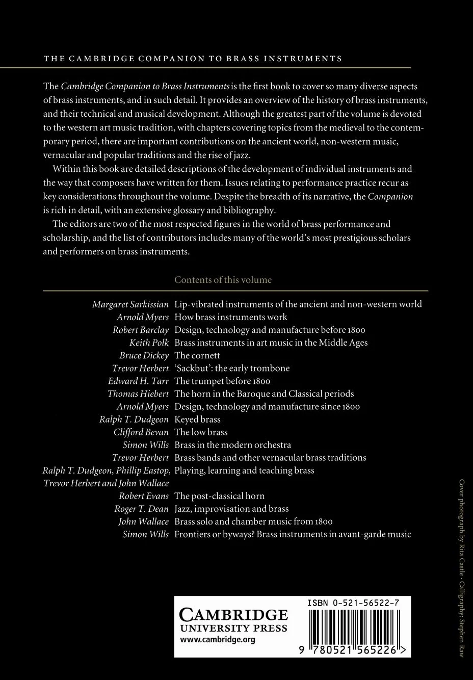 The Cambridge Companion to Brass Instruments: Cambridge Companions to Music