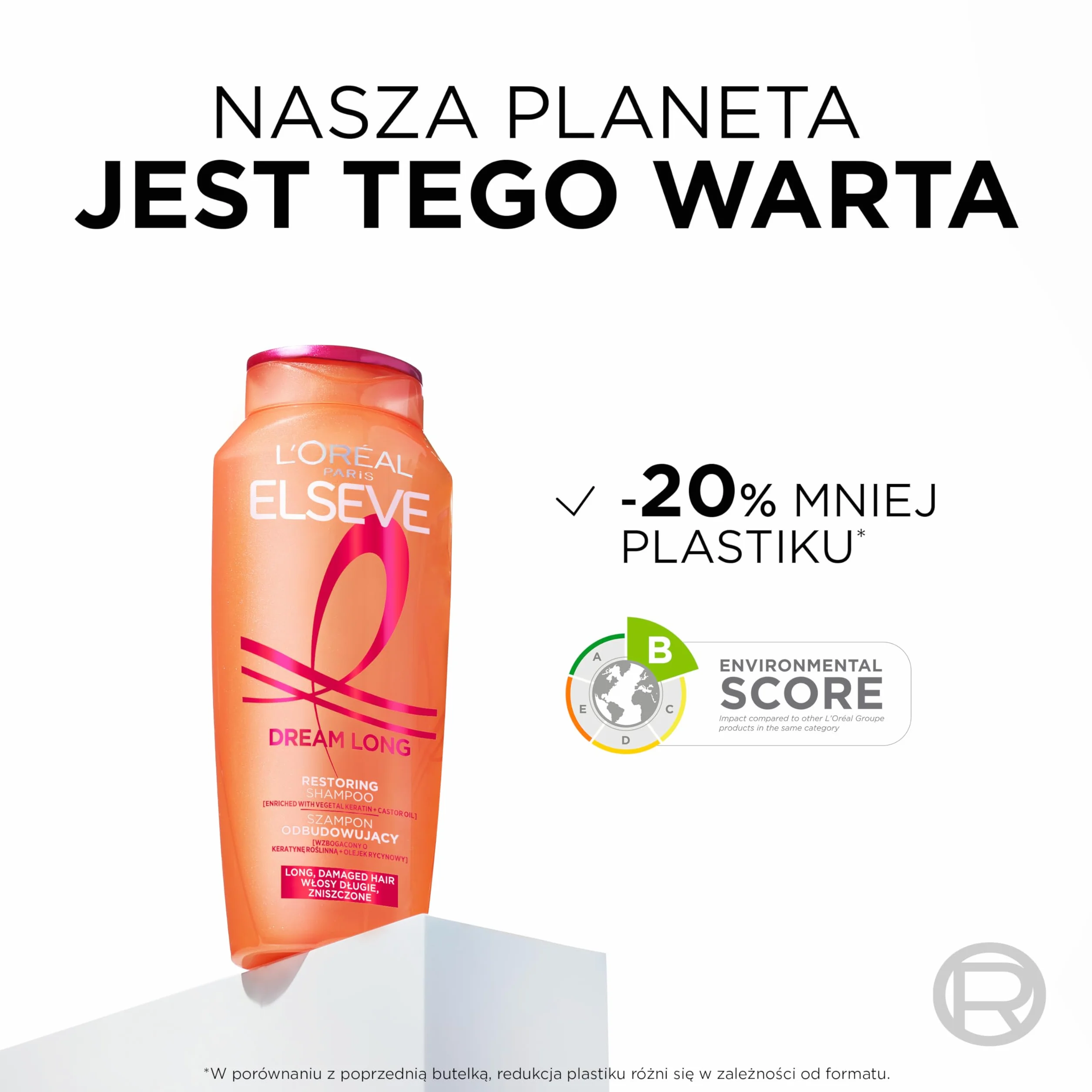 L'Oreal Paris_Hair Care Elseve Dream Long Szampon Odbudowujący Dla Włosów Długich I Zniszczonych 400 Ml