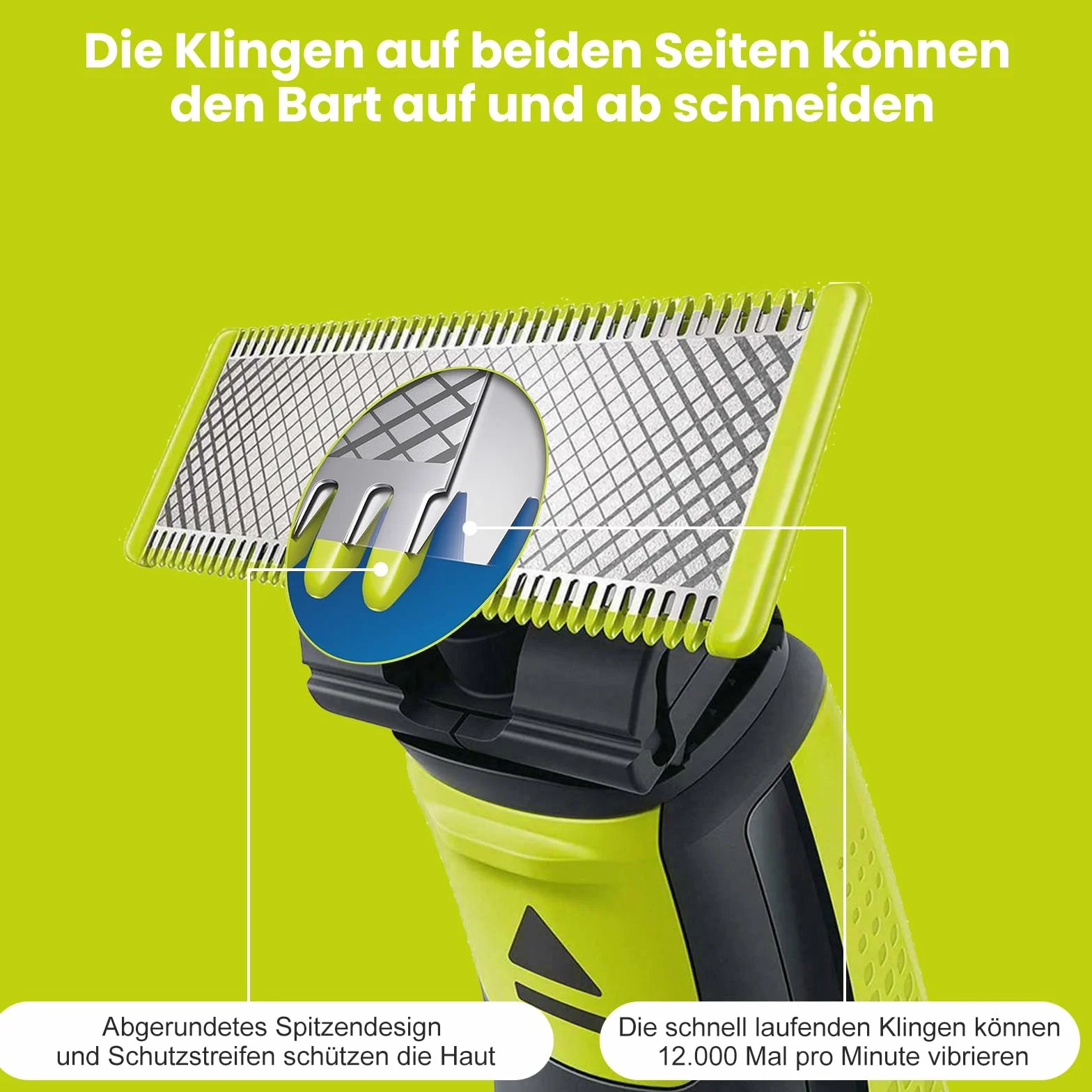 Wymienne ostrza do OneBlade Philips 4-pak ze stali nierdzewnej
