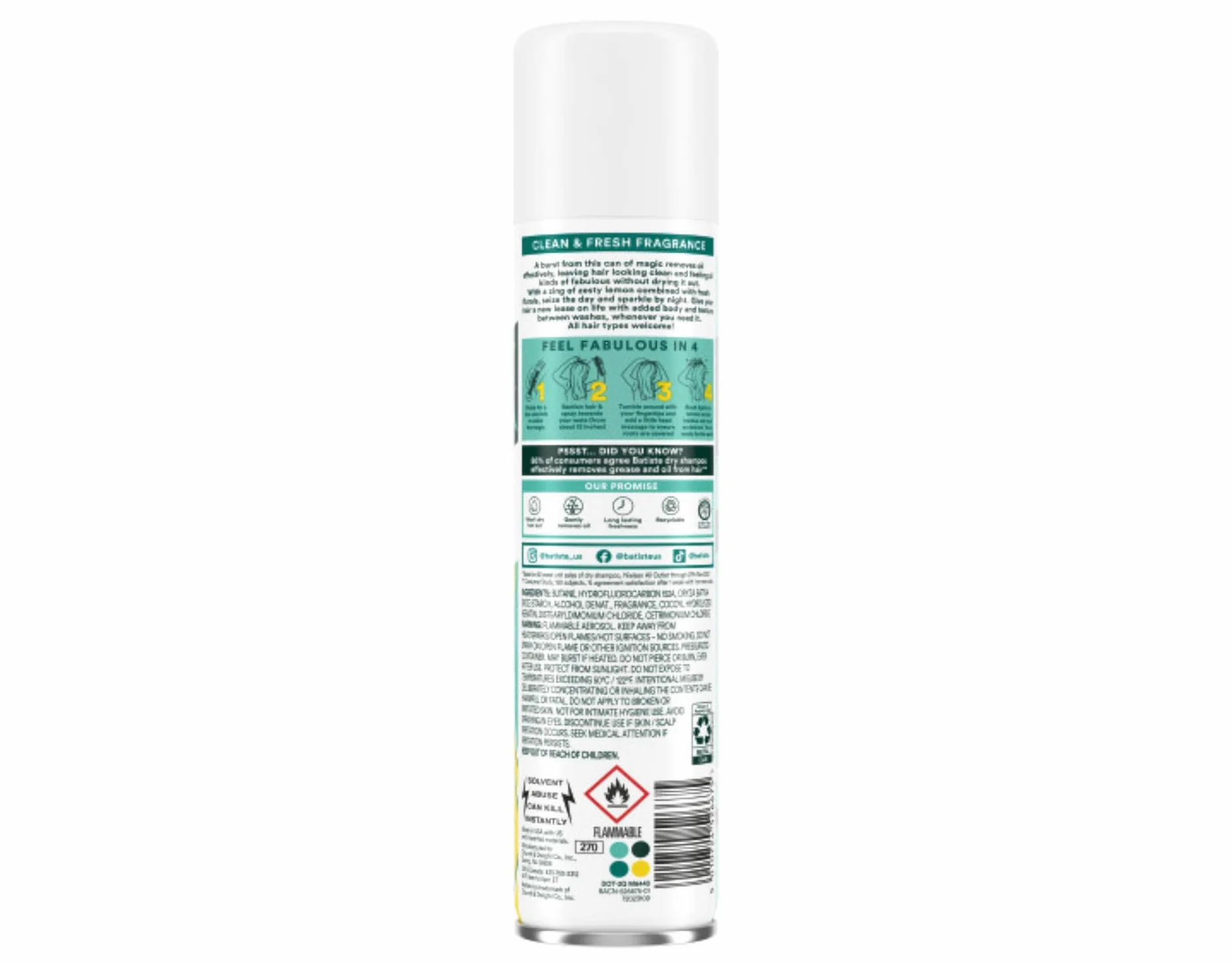 (200 ml, Original) - Batiste Dry Shampoo Original 200ml