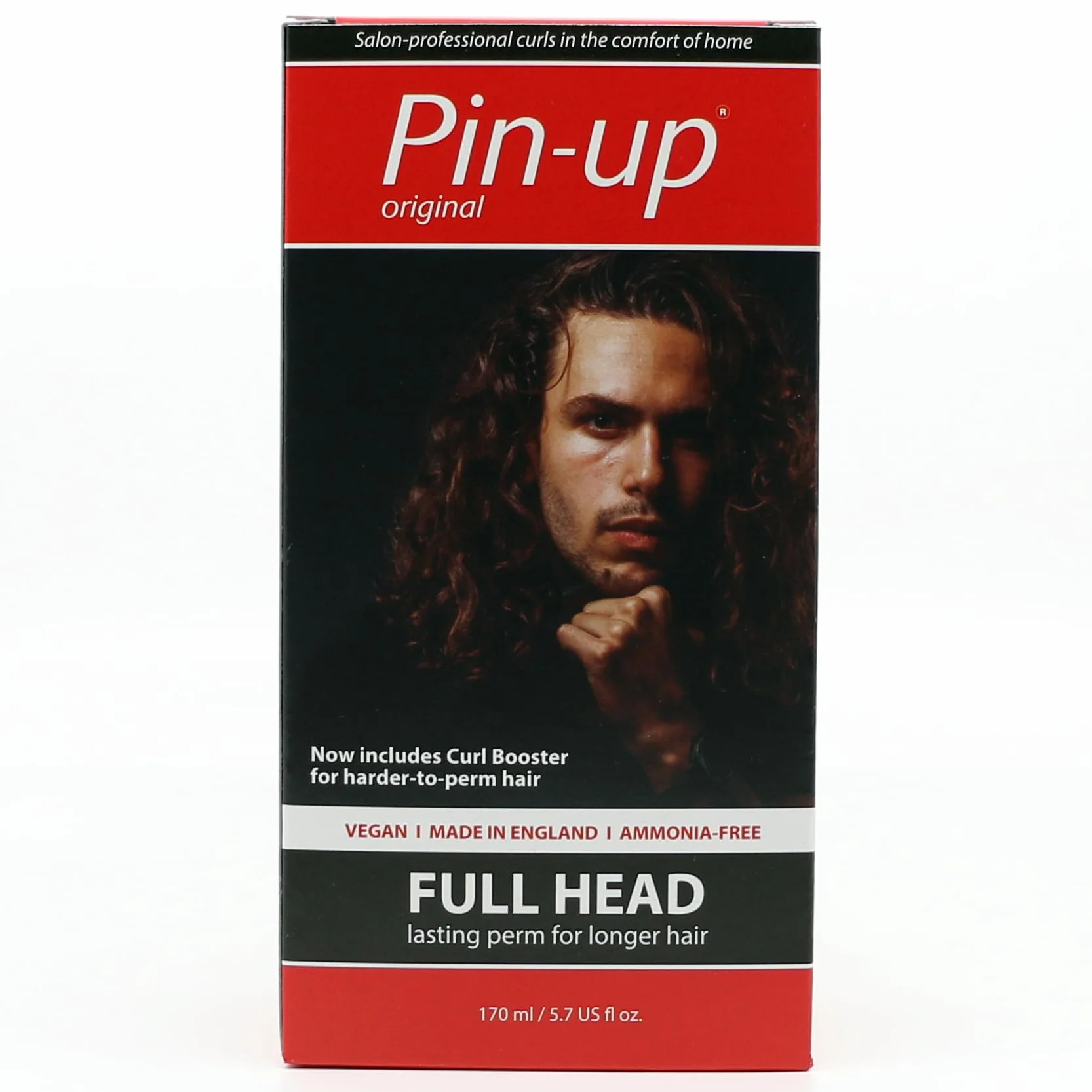 Pin Up Full Head Home Perm Kit, domowy zestaw do trwałej ondulacji i naturalnych loków, bogaty w białko dla miękkich i lśniących włosów, odpowiedni do wszystkich rodzajów włosów, 170 ml