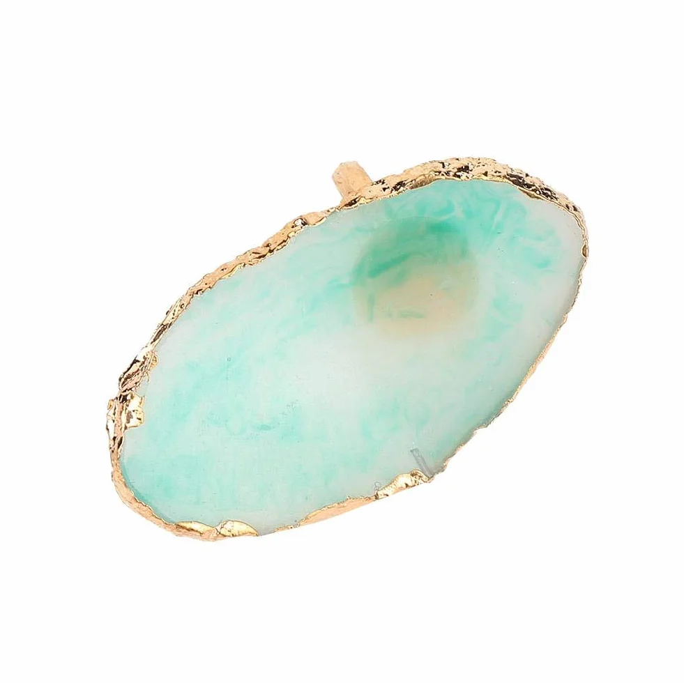 Paleta do paznokci Nail Art Resin Stone Mini Color Mixing Plate Tips Holder Narzędzie do manicure (ZIELONY)