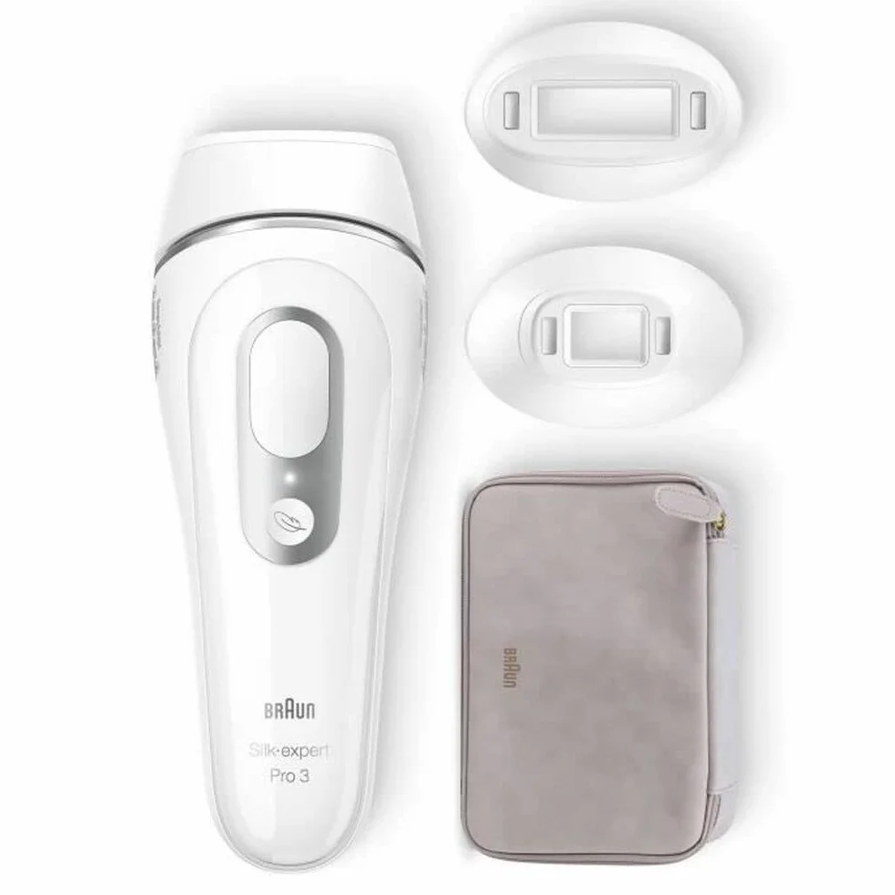 Braun IPL Silk Expert Pro 3 urządzenie do usuwania włosów, 3 końcówki, widoczne usuwanie włosów