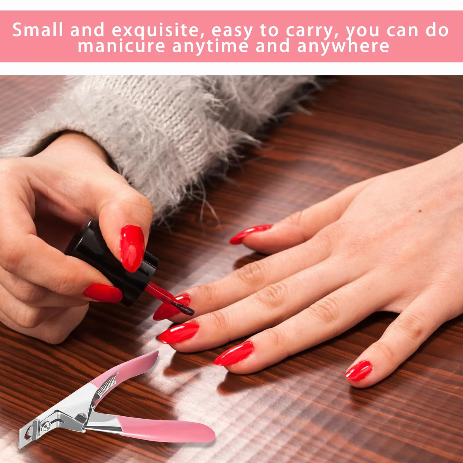 Obcinacz do paznokci ze stali nierdzewnej, do manicure i skracania tipsów