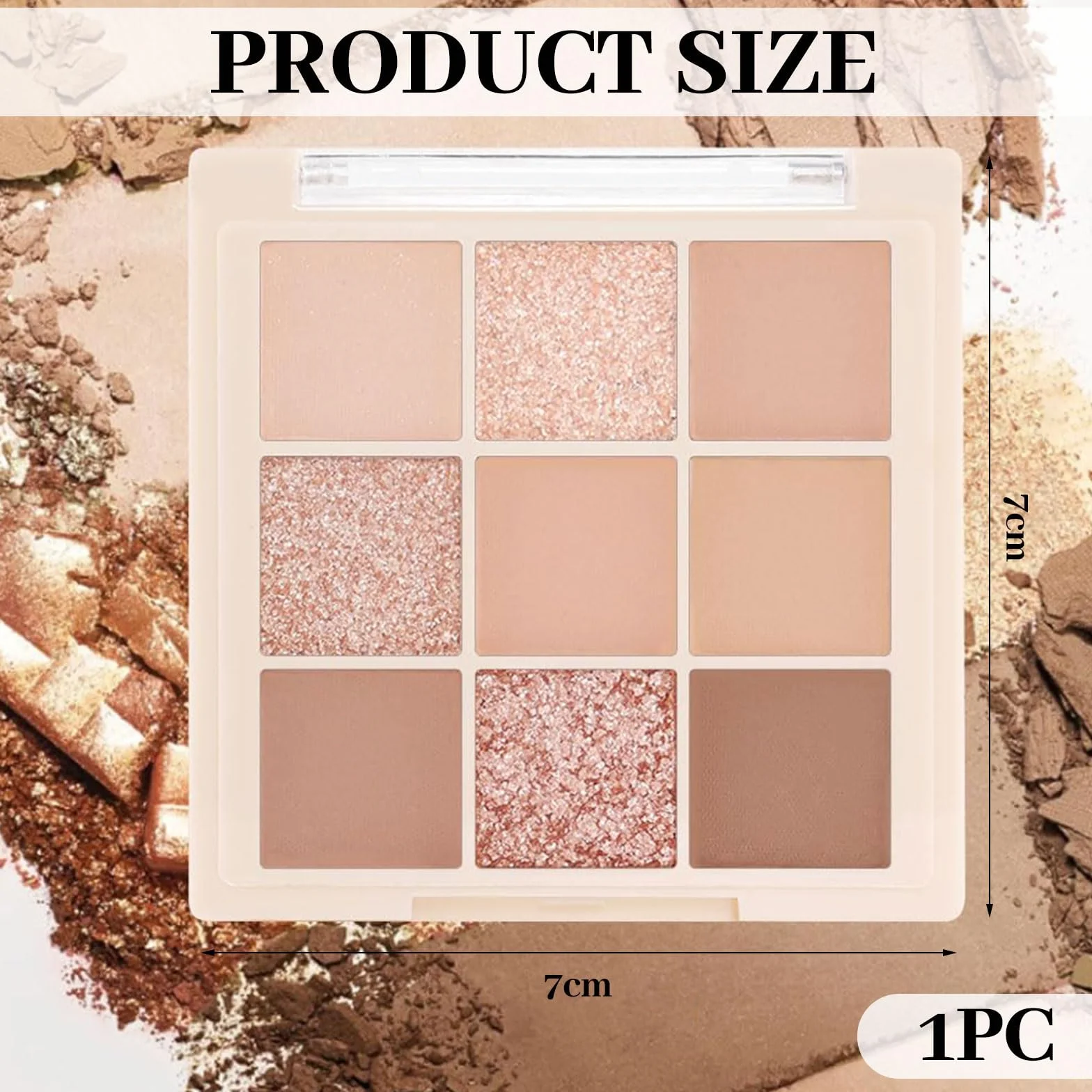 #03 paleta cieni do powiek, 9 naturalnych cieni do powiek, paleta naturalnych cieni do powiek, neutralne, jasne kolory, trwałe, naturalnie wyglądające