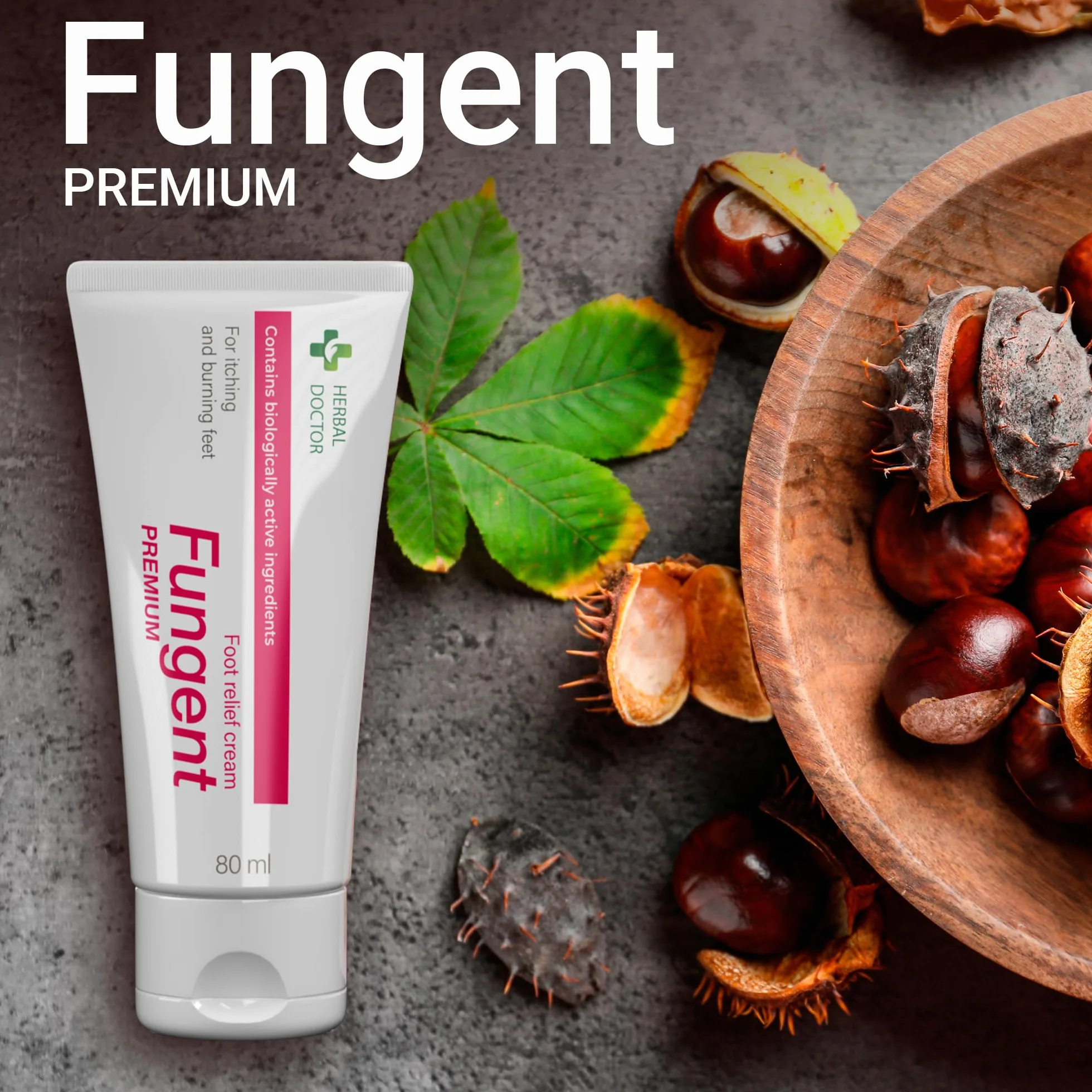 Fungent Premium 80 ml Krem Przeciwgrzybiczy do Stóp