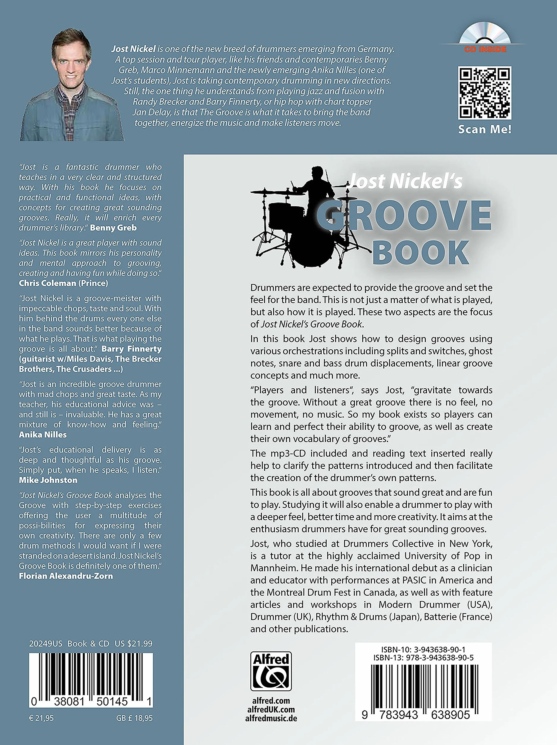 Jost Nickel's Groove Book: Groove Design, Orchestration, Split & Switch Grooves, Linear Grooves, Ghost Notes, Displacements, Bass Drum: Technics & ... ... Timing and much more (English Edition)
