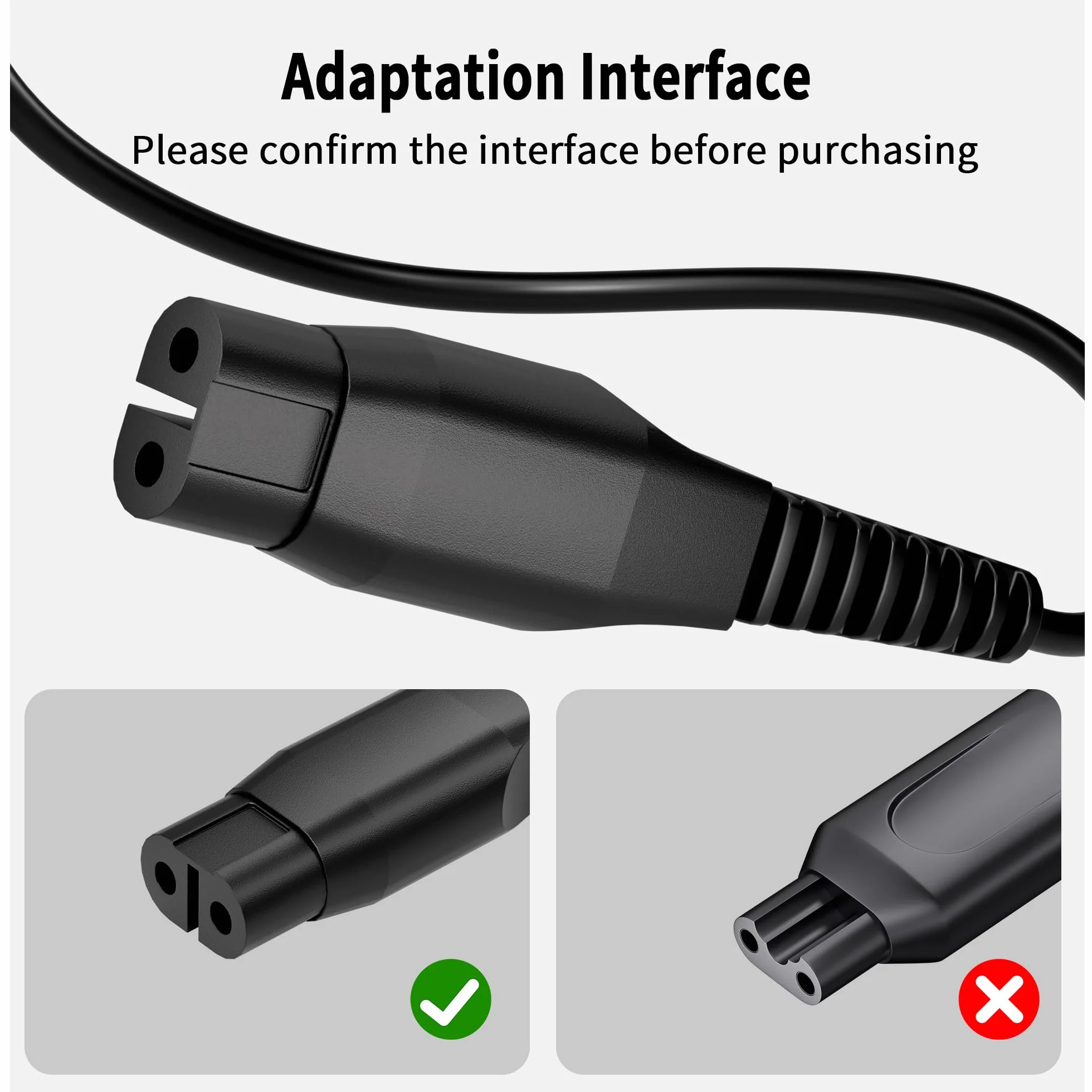 Mugust Ładowarka do Philips QP2520 QP2721 QP2821 QP2620 QP2510 MG3720 MG5720 MG3730 MG5730 MG3710, zamienny kabel USB do BT3206 BT3208 BT405 QT4000