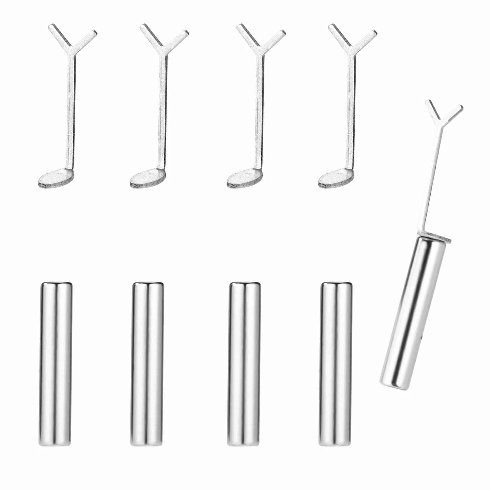 Magnes Kociego Oka do Paznokci 5szt Kształcie Kociego Oka Serca z 5 Prowadnicami Litery Y-Shaped