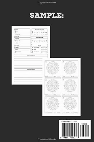 Shooting Log Data Book: Snipers Long Range Shooters Journal Shot Logbook Notebook Shooter's Dope Record Book with Target Diagrams - Shooters Gift for Shooting Lovers Men & Women