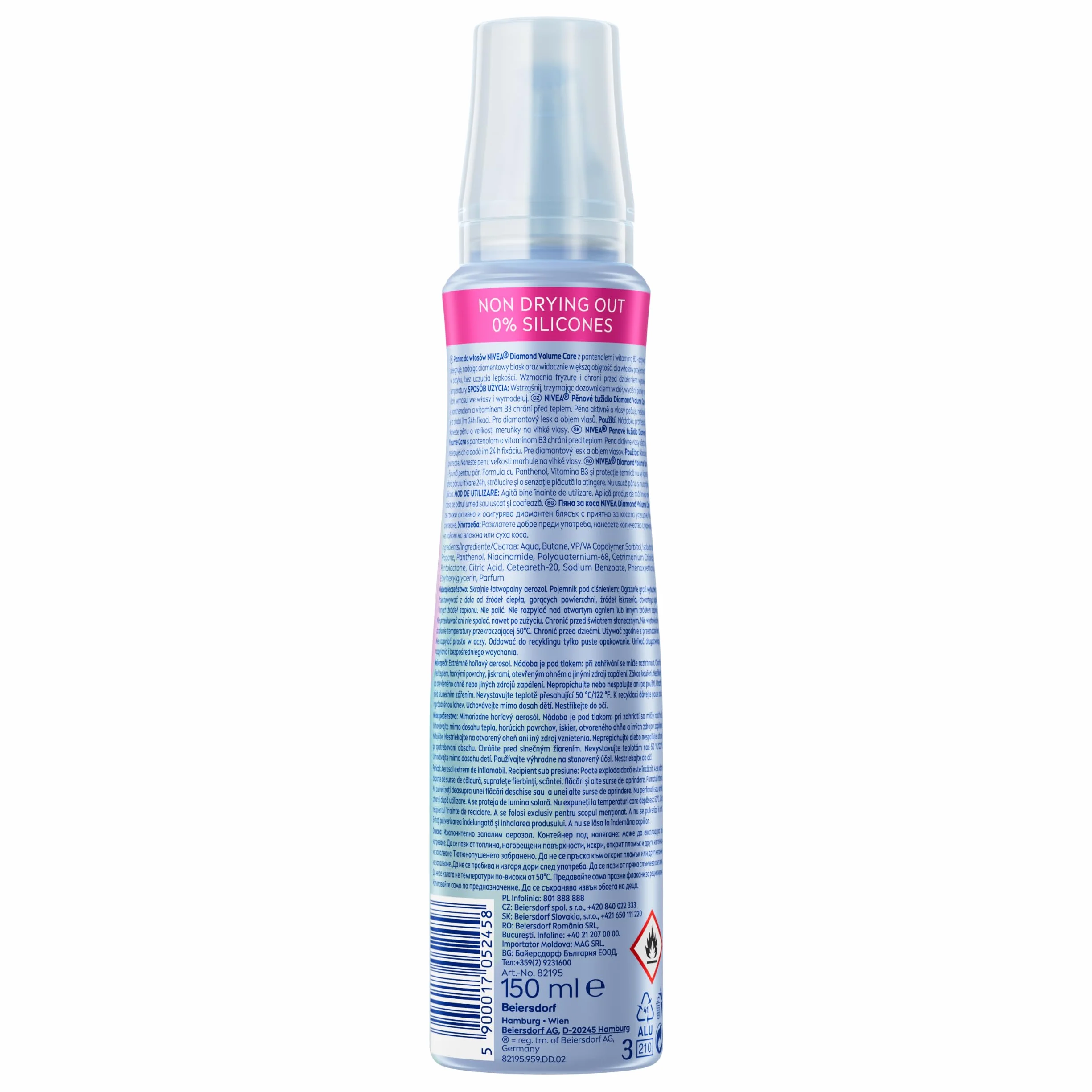 NIVEA Diamond Volume Care Pianka do włosów 150 ml