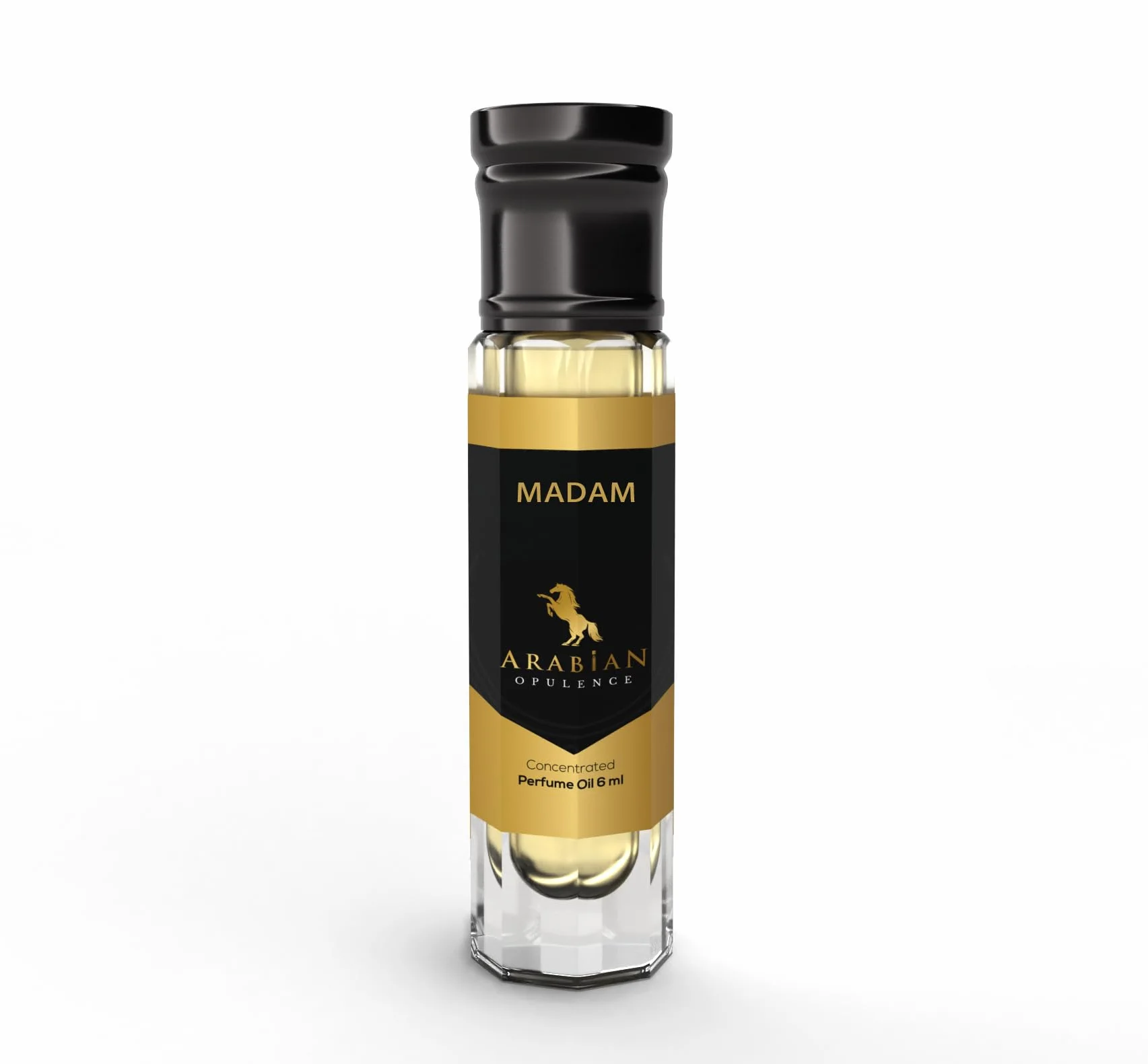 Arabian Opulence FR191 MADAM Roll-on olejek perfumowany, skoncentrowany olejek do ciała, długotrwały perfumy na bazie oleju dla kobiet, rozmiar podróżny, bezalkoholowa miękka butelka na olej