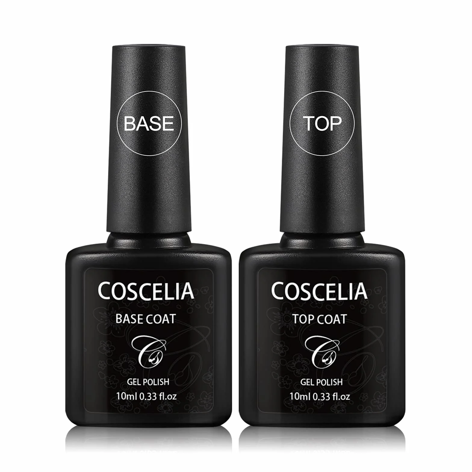 Coscelia Primer i Top coat Półtrwały zestaw lakierów do paznokci 2x10 ml