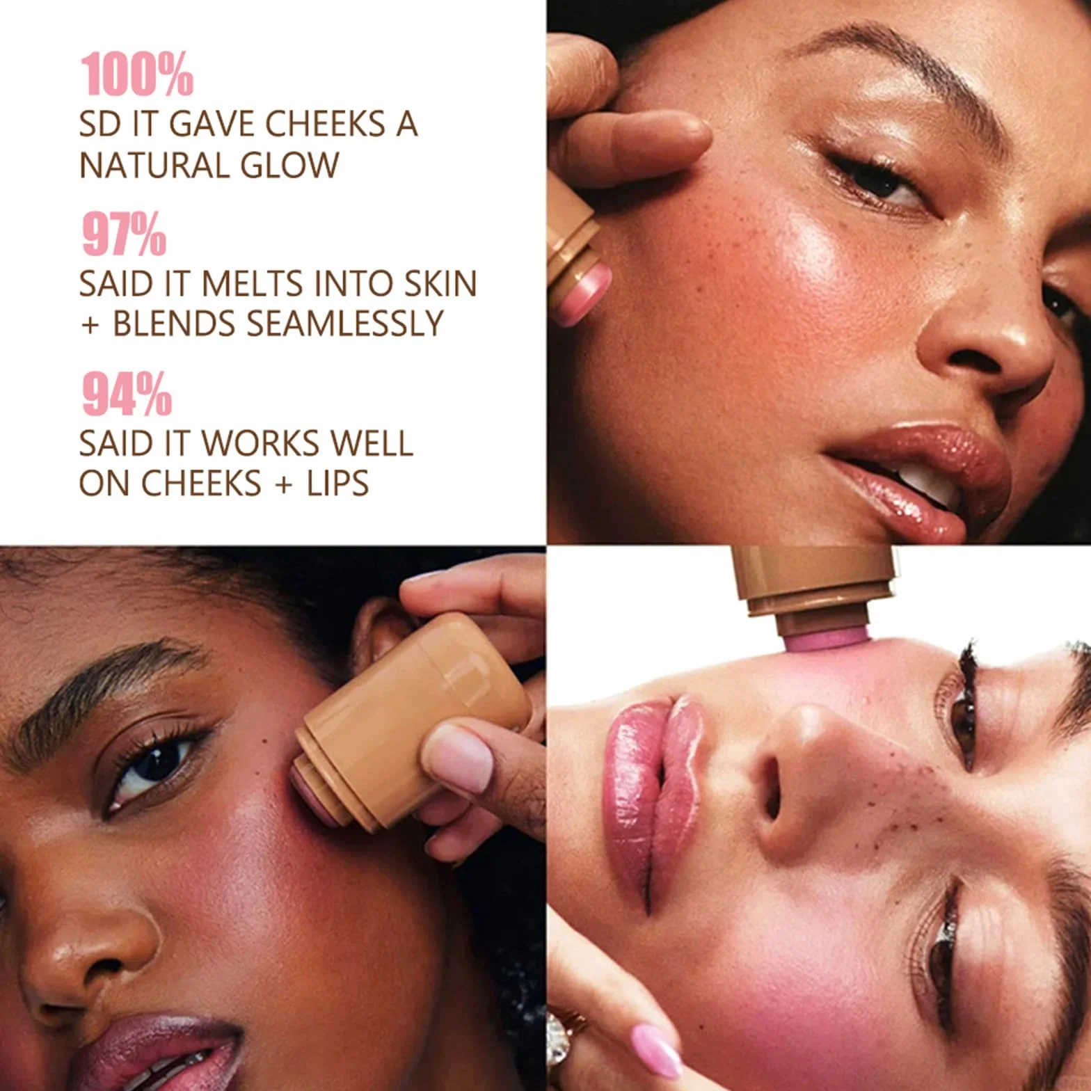 Pocket Blush Stick – matowy, gładki, intensywny kolor, kremowy róż, do policzków i ust – naturalne i świecące wykończenie, długi czas noszenia, dla kobiet i dziewcząt (05 Sleep Girl, 1 szt.)