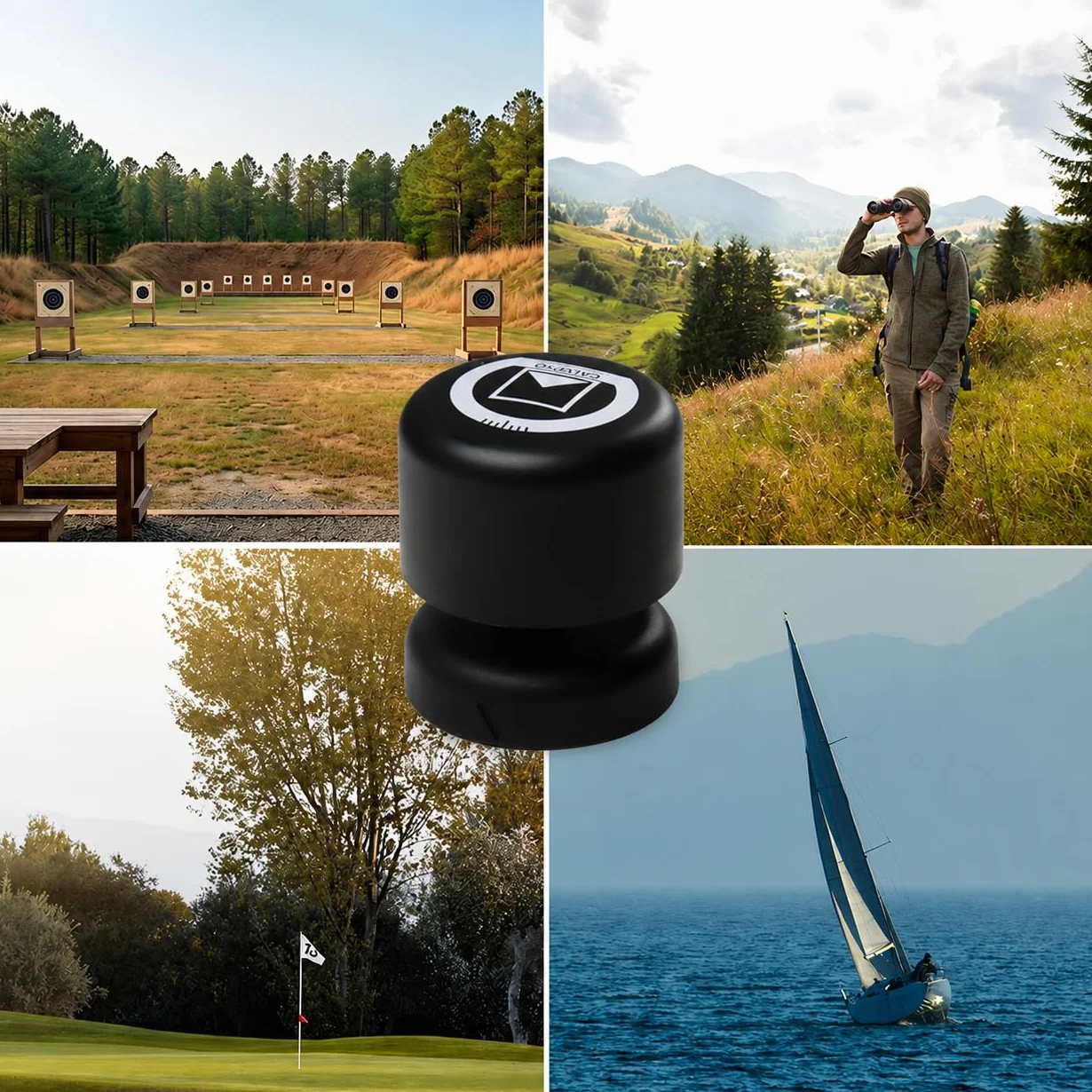 Calypso Instruments Ultrasonic przenośny mini anemometr z prędkością i kierunkiem ręcznym, średnica 43 mm, waga 78 g, bezprzewodowy, Bluetooth, czujniki ultradźwiękowe, czarny