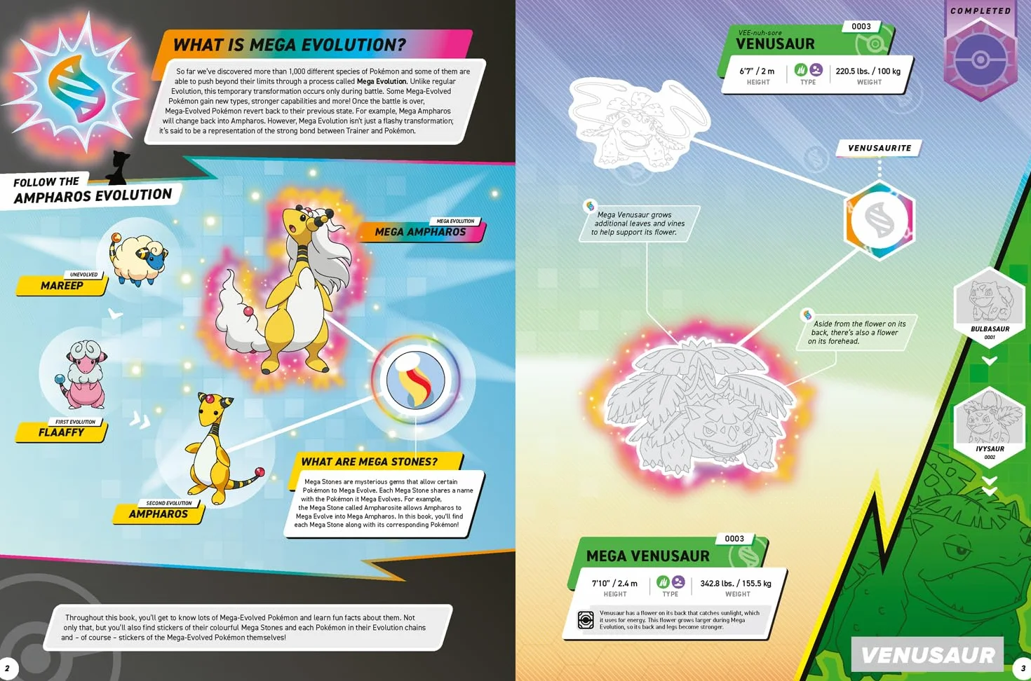 Pokémon Mega Evolutions Sticker Book: Mega Evolve Your Pokémon Knowledge with Over 300 Stickers!