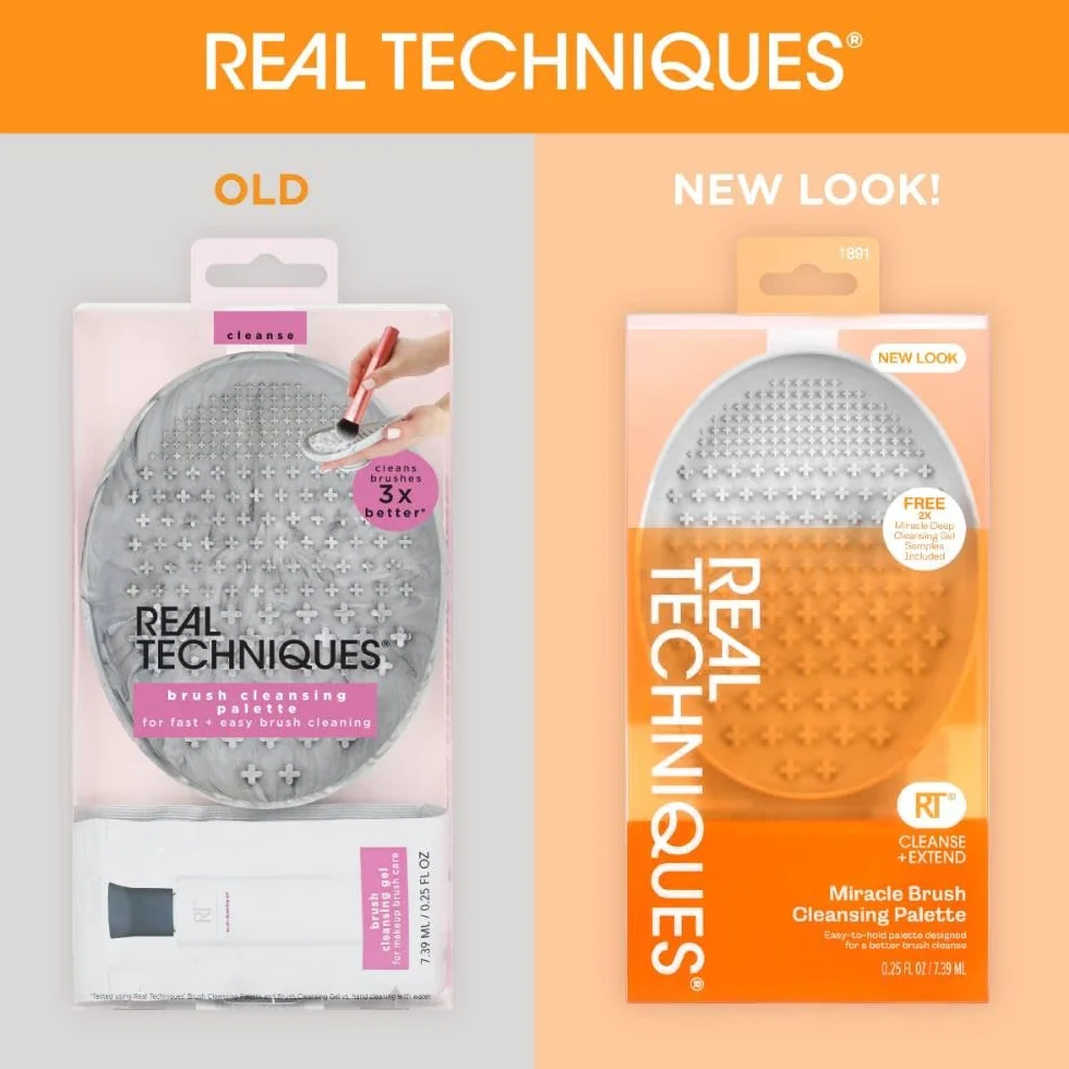 Real Techniques Paleta do czyszczenia pędzli z żelową próbką