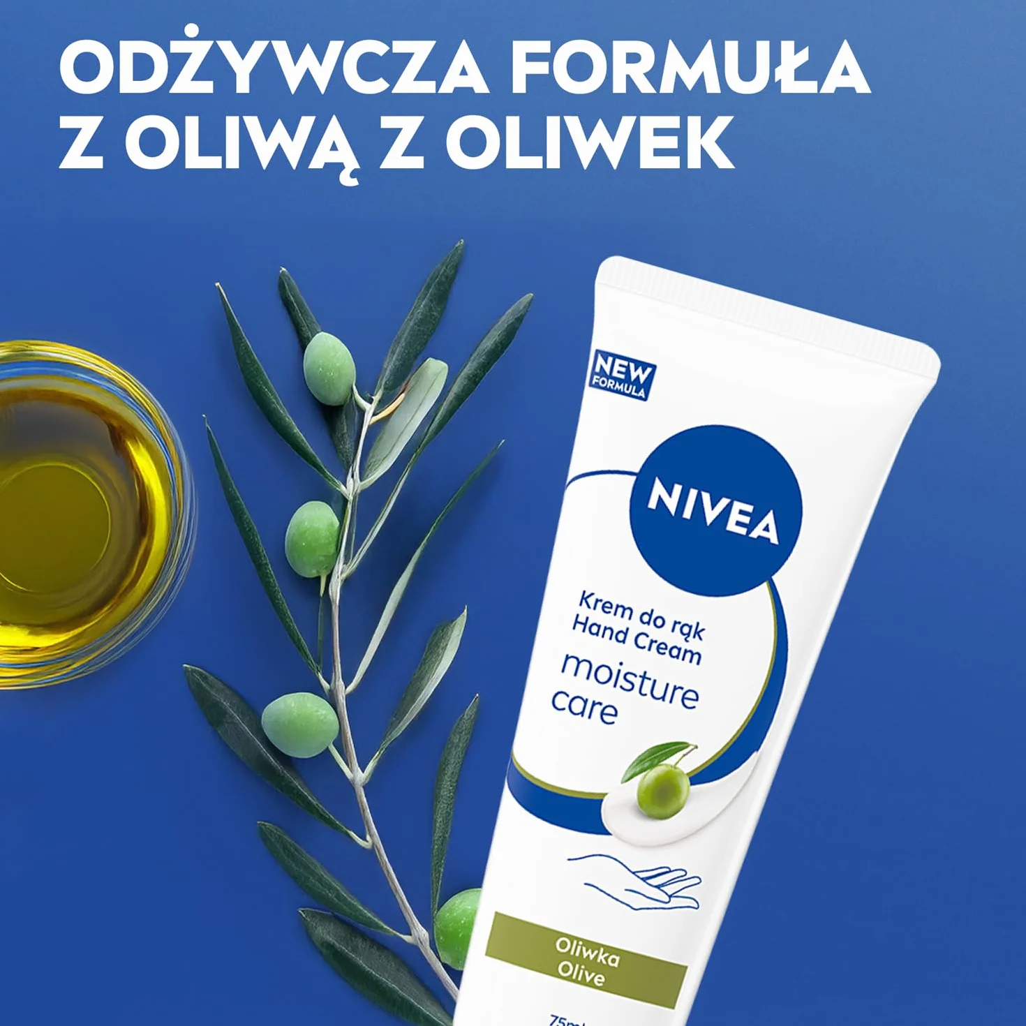 NIVEA Nawilżający krem do rąk z ekstraktem z oliwek 75 ml