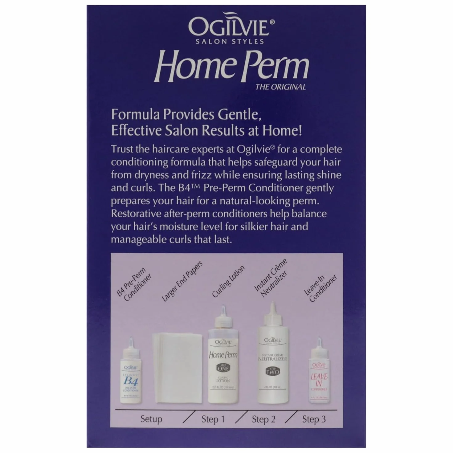 Ogilvie The Original Home Perm Zestaw permanentny do włosów długotrwałe loki i fale