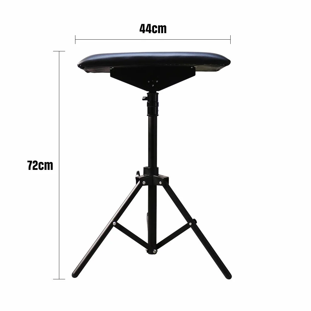 Armrest Tattoo Arm Reszta Leg Stand Heavy Duty Height Adjustable Hand Lever Tattotoo podłokietnik (czarny)