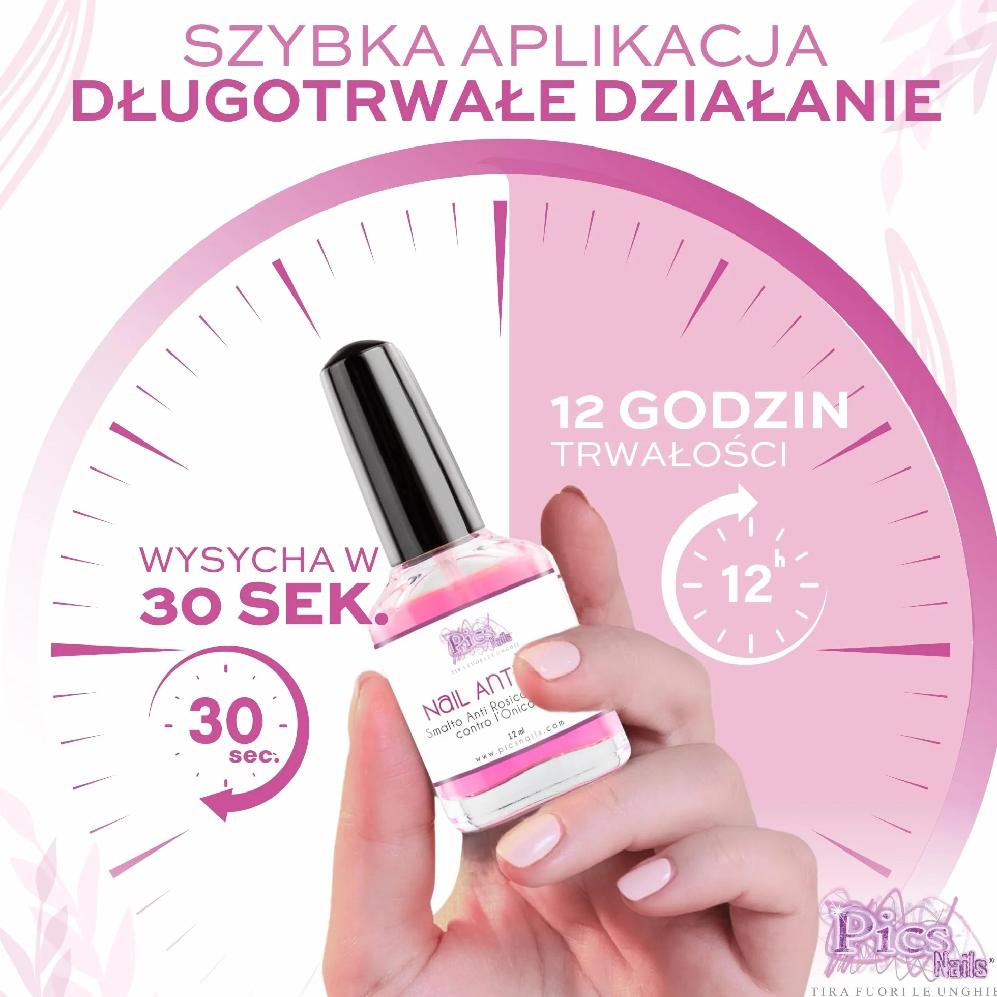 Lakier Przeciw Gryzieniu Paznokci 12 ml - Lakier przeciw gryzieniu paznokci dla dorosłych i dzieci.
