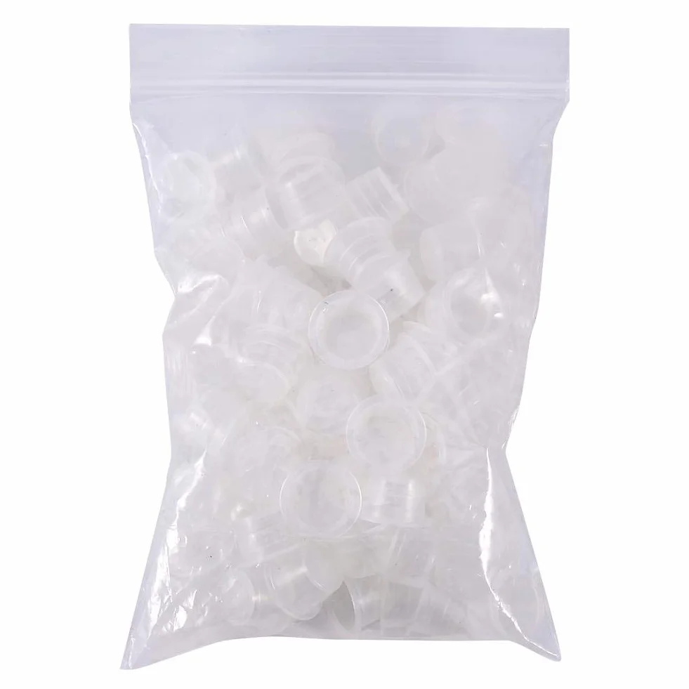 Kubek do tuszu do tatuażu 100 sztuk plastikowy pojemnik na pigment 0,8 cala * 0,5 cala