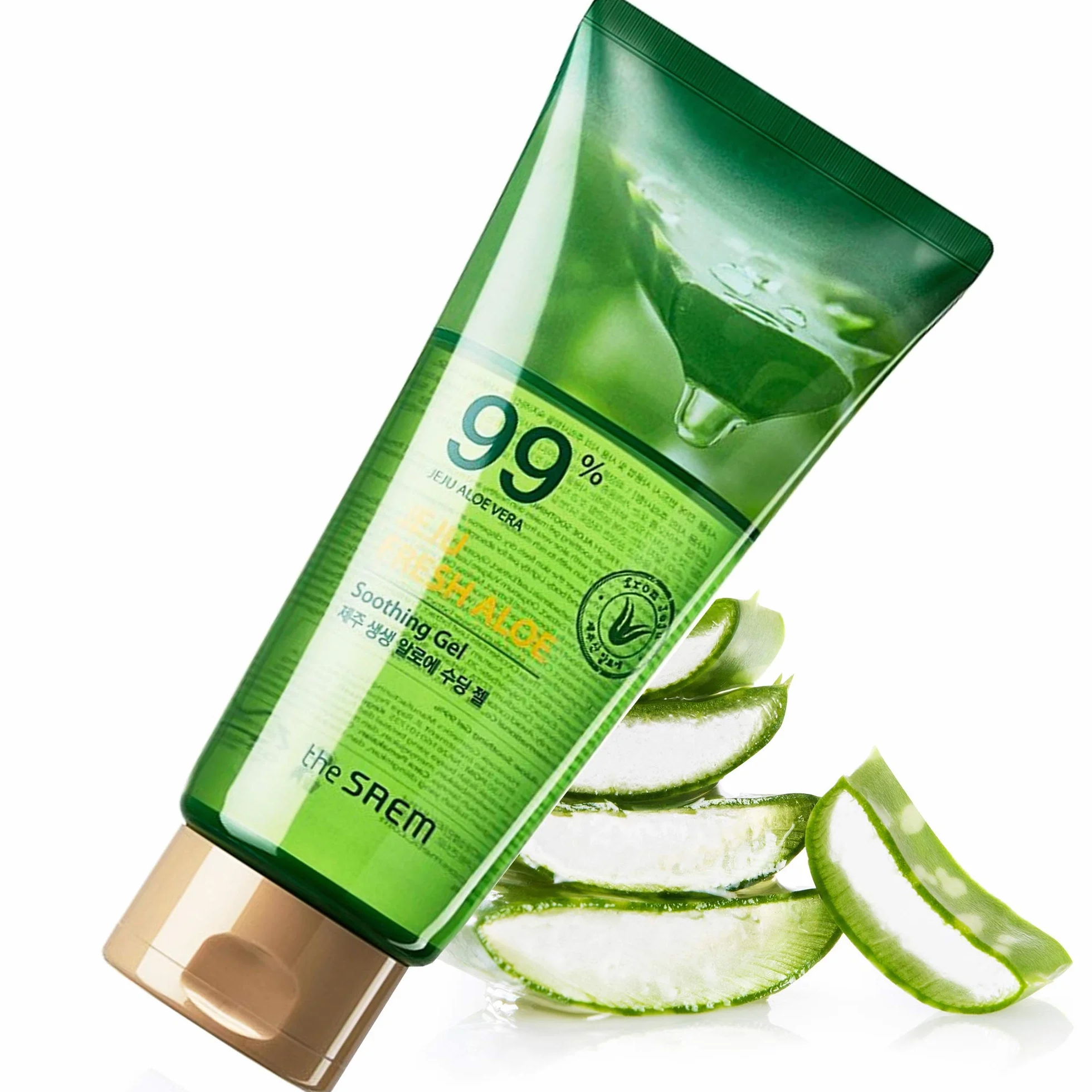 Naturalne Żel Aloe Vera 100 procent nawilżający krem do twarzy, ciała - Żel do włosów, pielęgnacja po słońcu - Oparzenia słoneczne Koreańska kosmetyka After Sun Aloeveragel - 300 ml