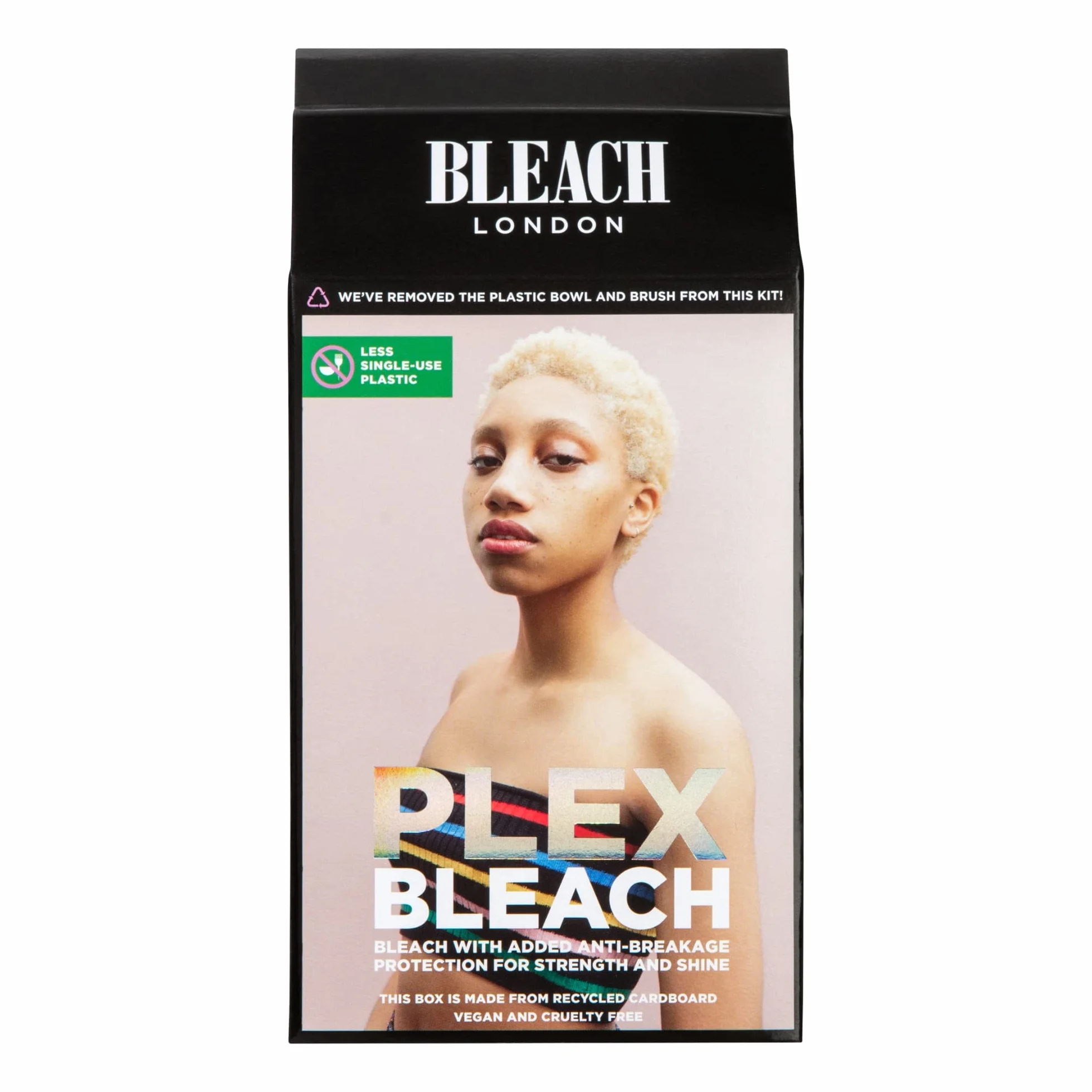 BLEACH LONDON Zestaw do wybielania Plex – profesjonalny standardowy wybielacz z zabiegiem zapobiegającym łamaniu, wegański, bez okrucieństwa, do wszystkich rodzajów włosów, do jasnych i ciemnych
