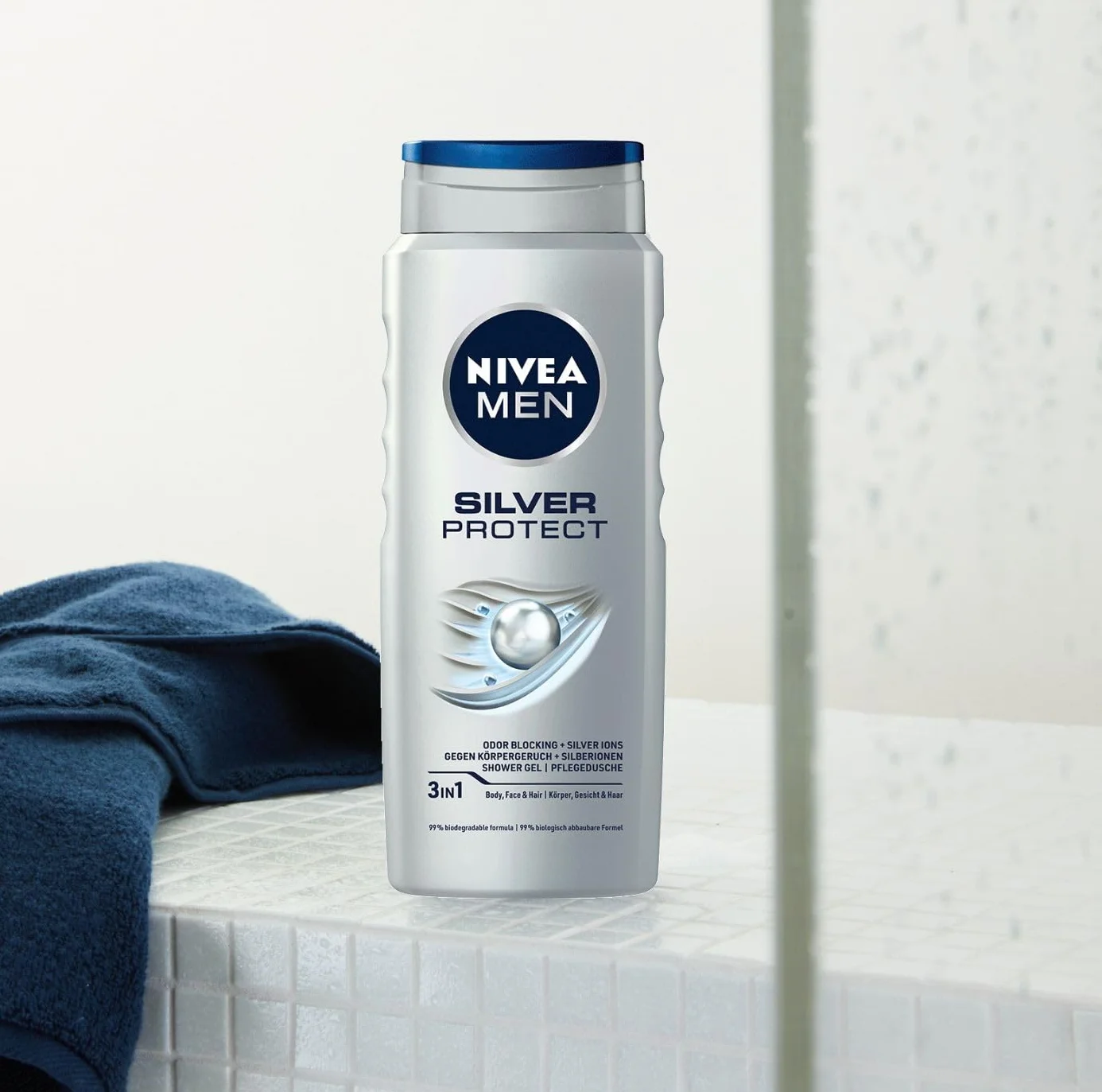 NIVEA MEN Silver Protect Antybakteryjny żel pod prysznic 500 ml