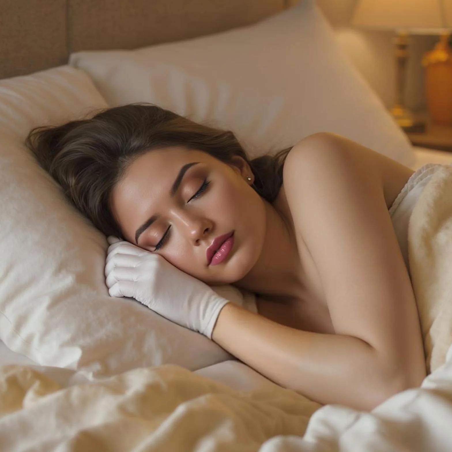 3 pary białych bawełnianych rękawiczek do suchych rąk, nawilżające rękawiczki do spania oddychające balsam rękawiczki spa na noc dla kobiet i mężczyzn