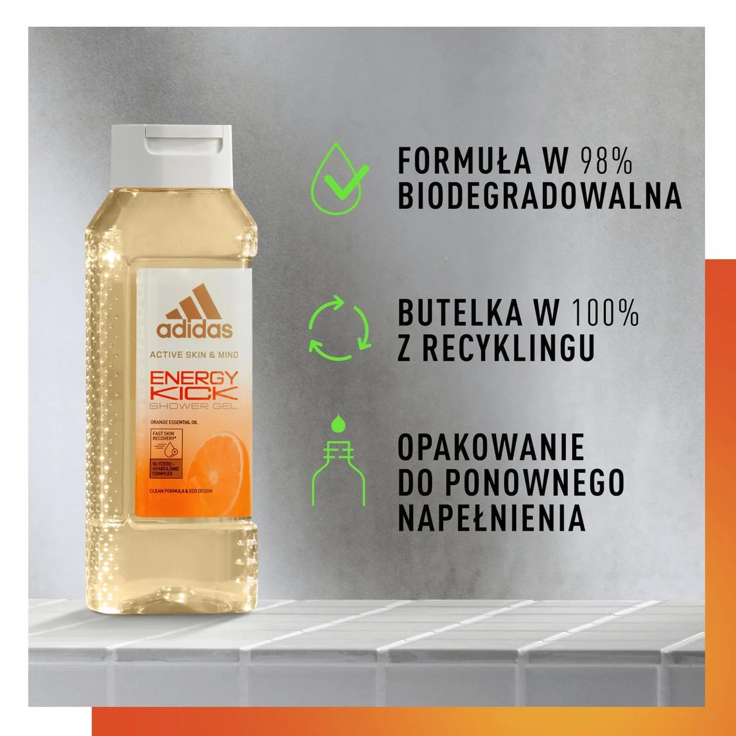 Adidas żel pod prysznic ENERGY KICK 400 ml