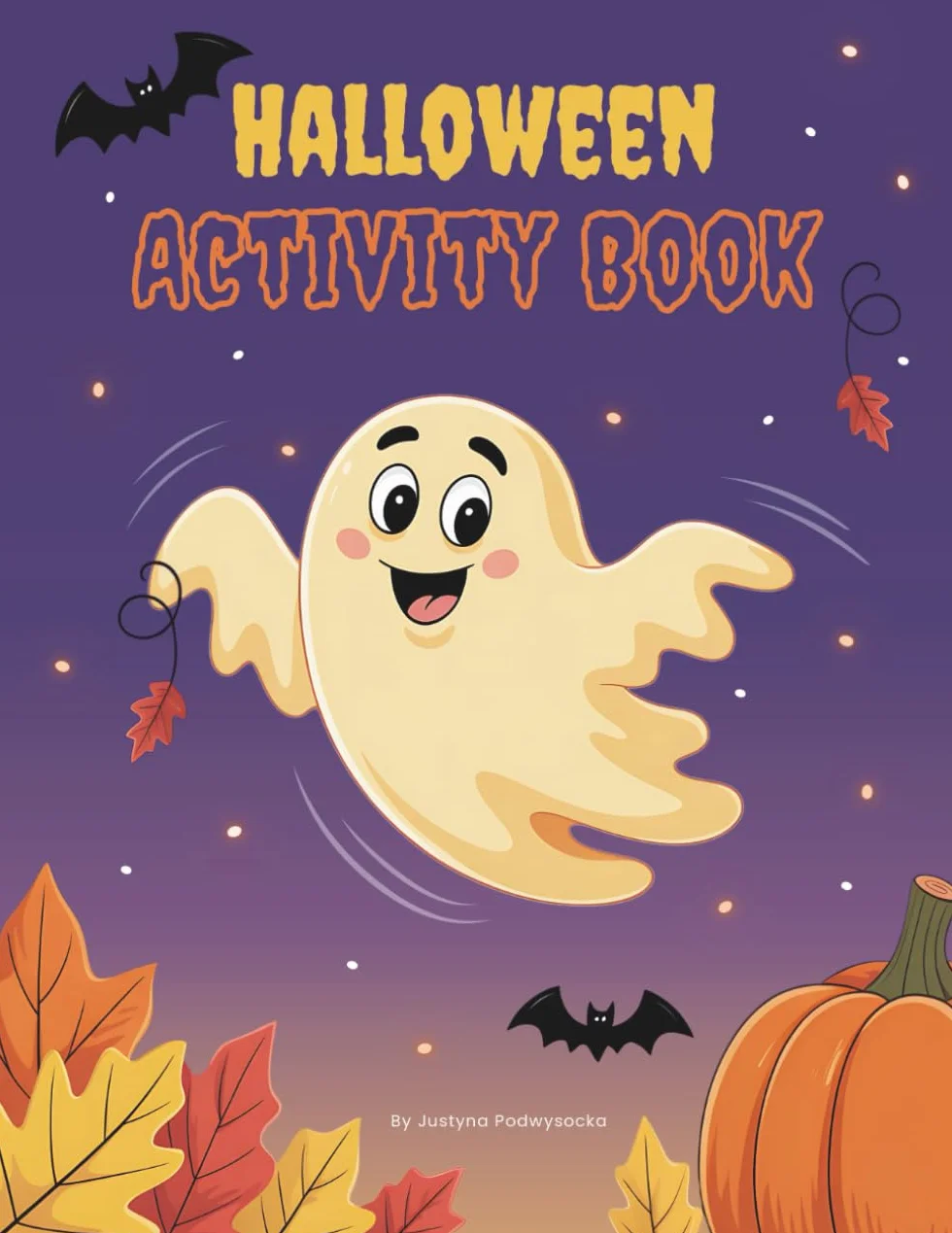 Halloween Activity Book: Fun and Spooky Mazes, Word Searches, Crosswords, Shadow Matching, Dot-to-Dot, Coloring Pages, and More