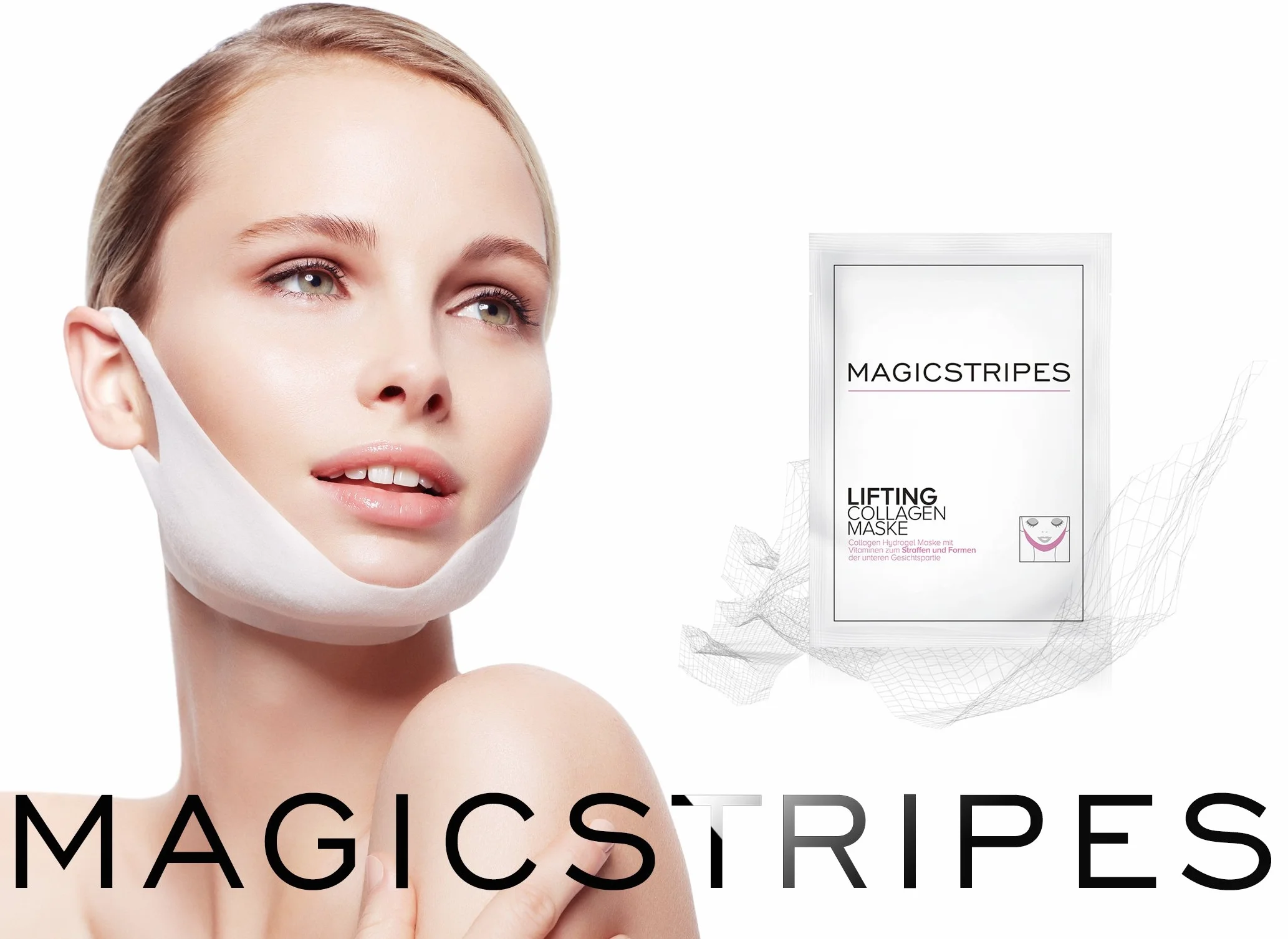 Magicstripes Korekcja powiek rozmiar średni 64 sztuki