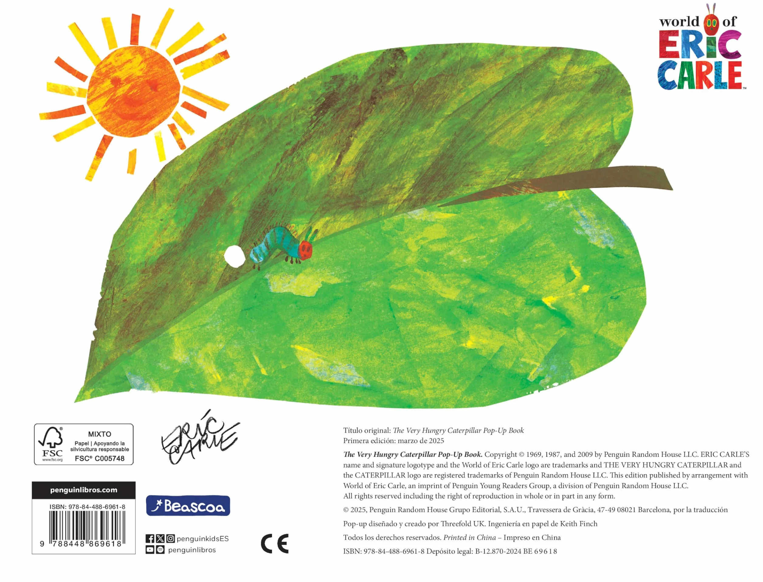 La pequeña oruga glotona. El libro pop-up (Colección Eric Carle)