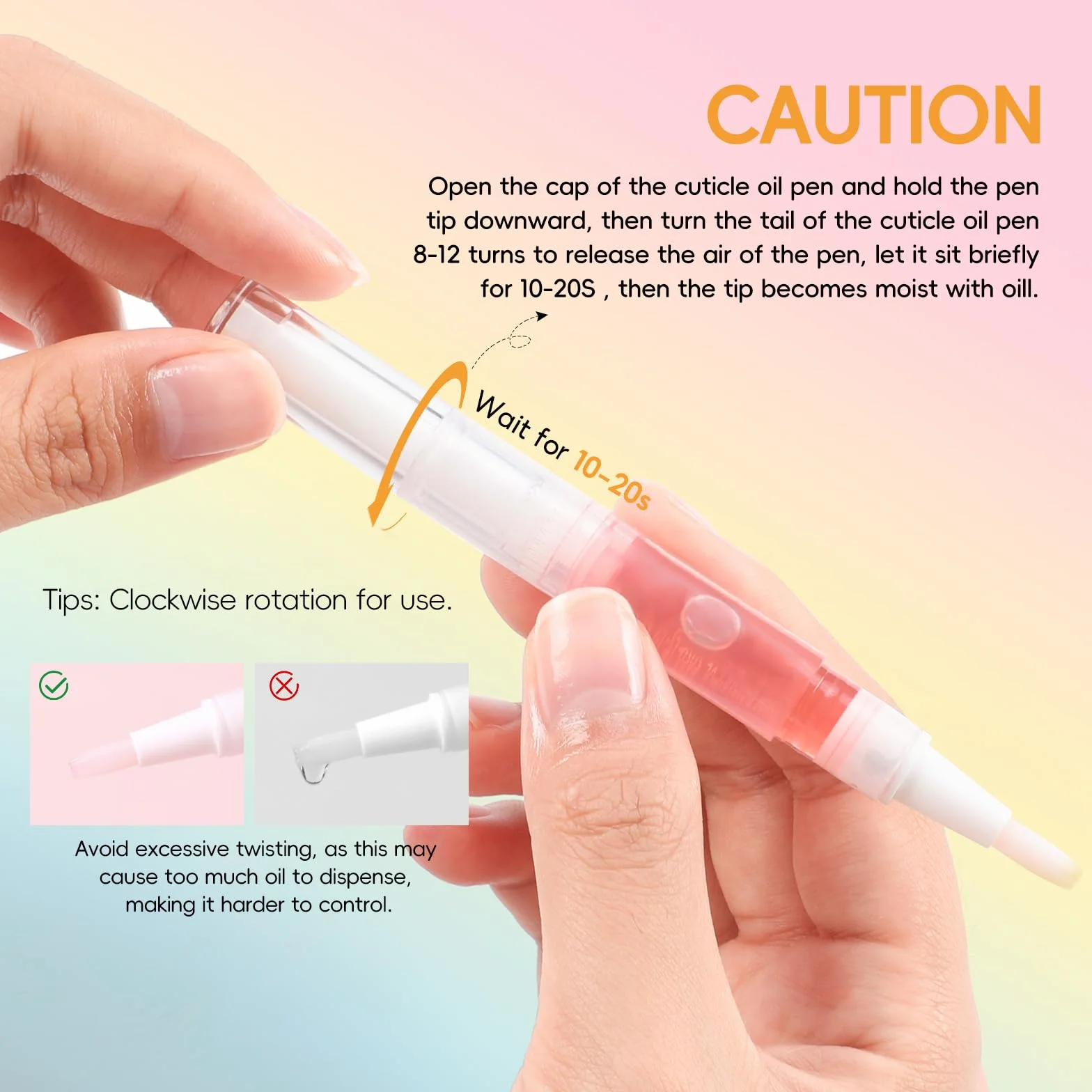 PEACECOLOR 8 sztuk Nail Care Pen olejki do pielęgnacji paznokci, sztyft do pielęgnacji skórek z witaminami, do pielęgnacji paznokci, do naprawy pękniętych i suchych paznokci