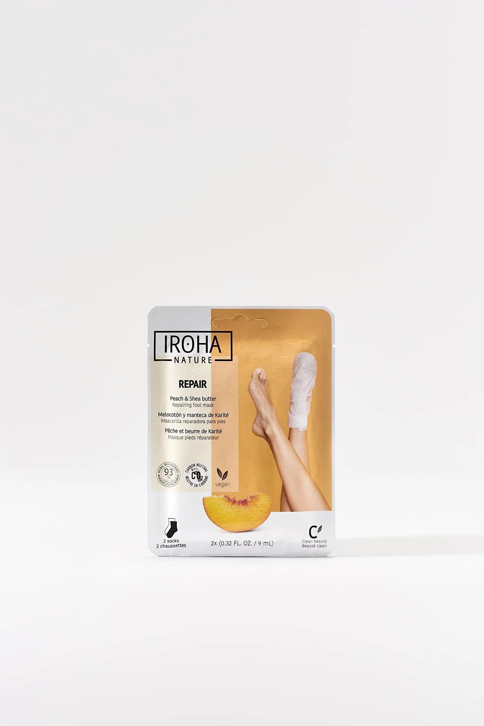 Iroha maska skarpetkowa do stóp Peach Socks naprawa 2 sztuki