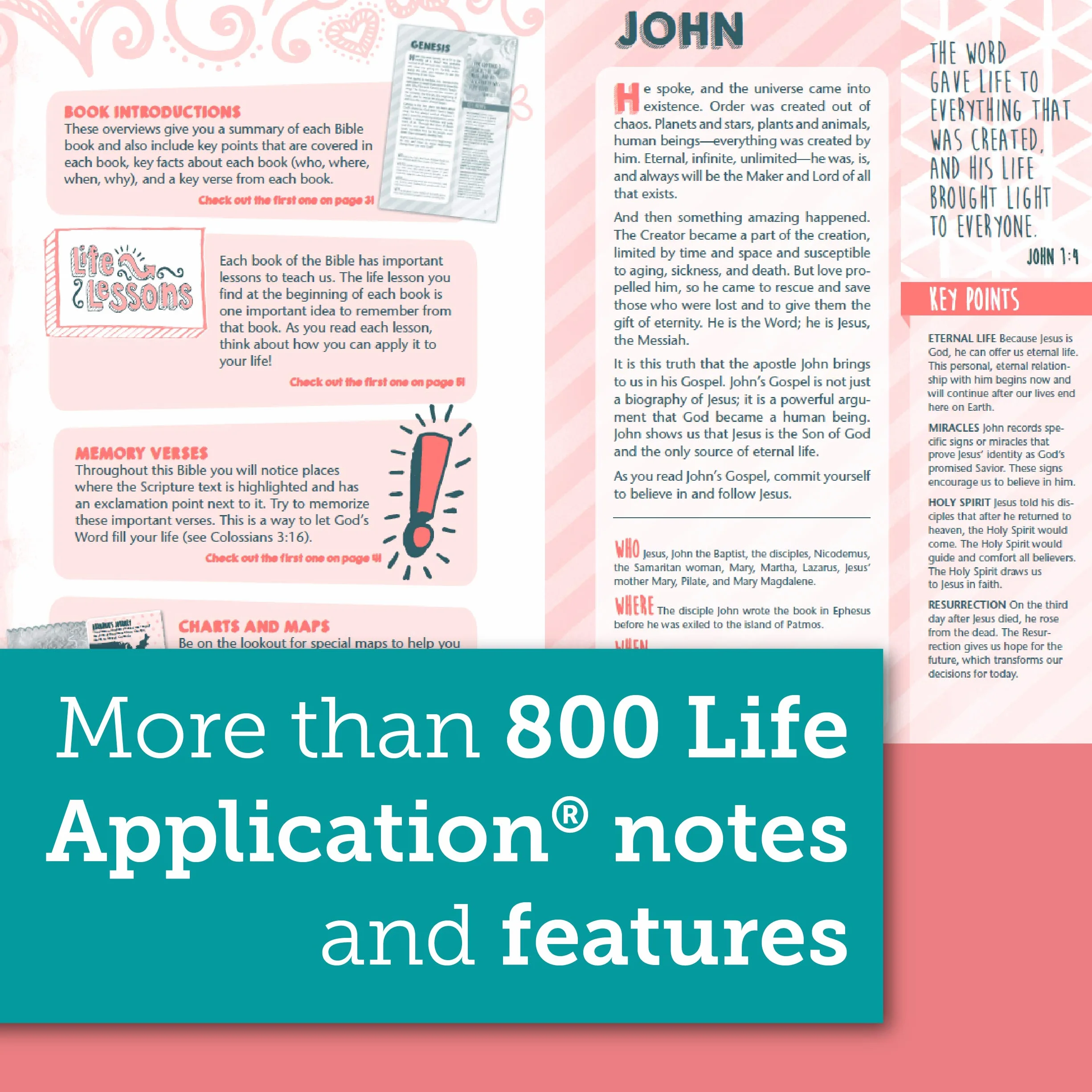 Girls Life Application Study Bible-NLT: New Living Translation