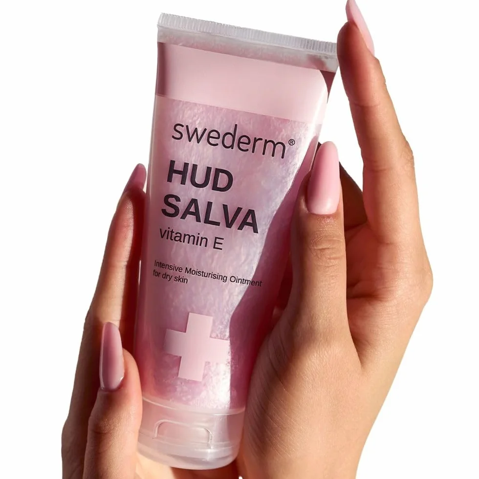 Swederm Hudsalva Krem do rąk z witaminą E 95,5 g, kojący i nawilżający balsam dla suchej skóry