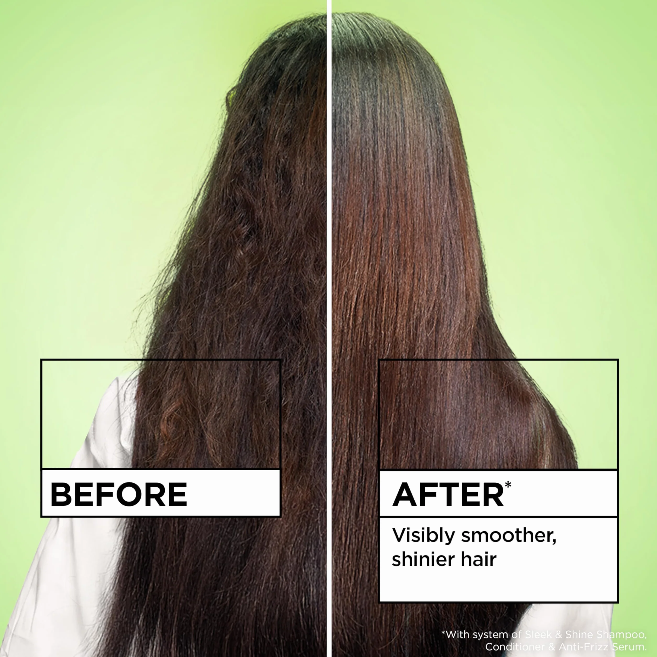 Garnier Pielęgnacja włosów Fructis Sleek & Shine Serum przeciw puszeniu się, 5,1 uncji płynu