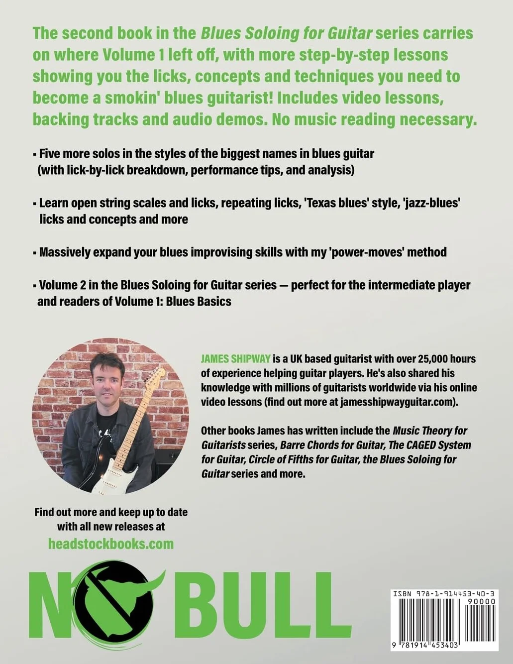 Blues Soloing For Guitar, Volume 2: Levelling Up: Take your Blues Soloing to a New Level