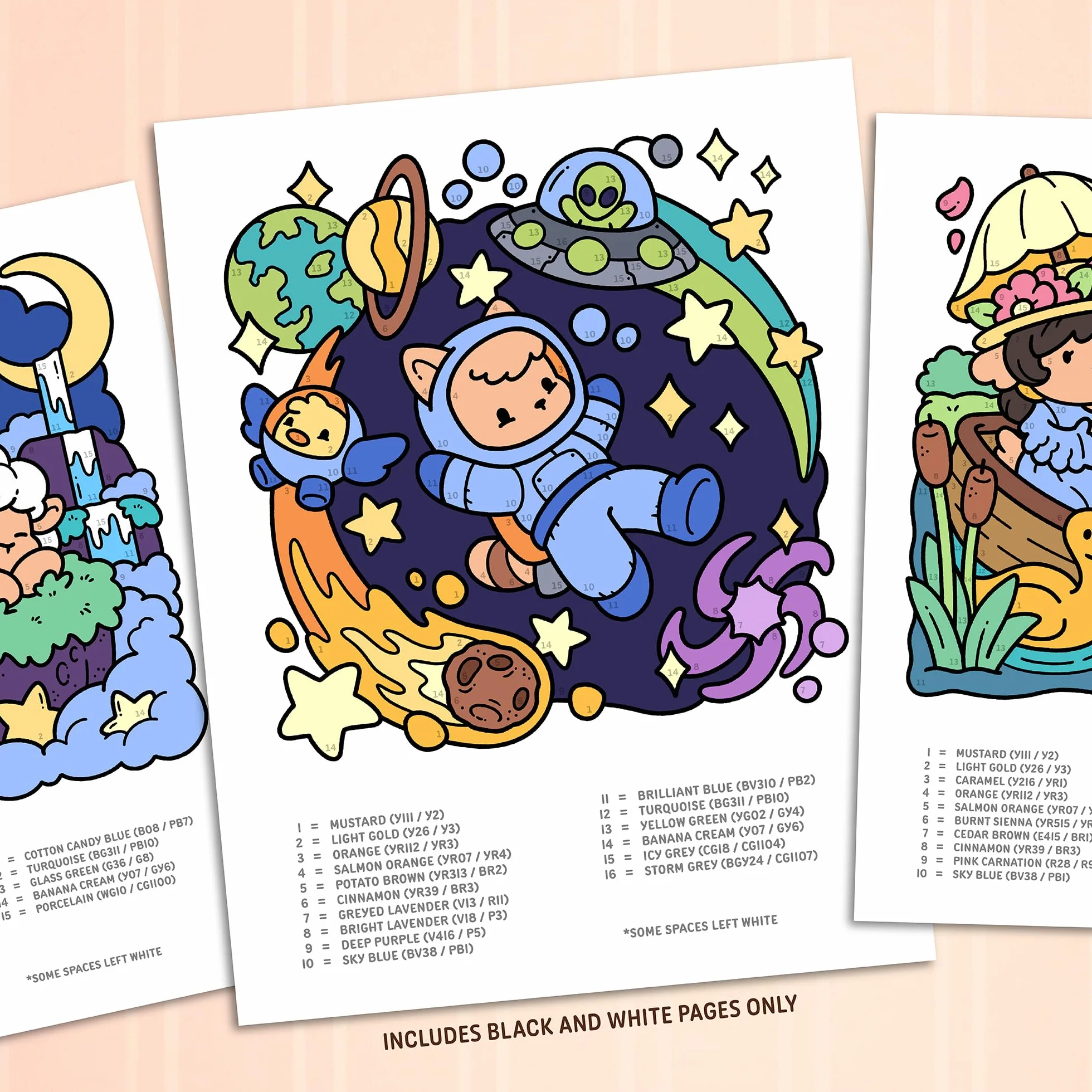 Cute & Cozy Color by Number: Coloring Book for Adults and Teens with Fun, Easy, and Relaxing Scenes to Complete Step by Step